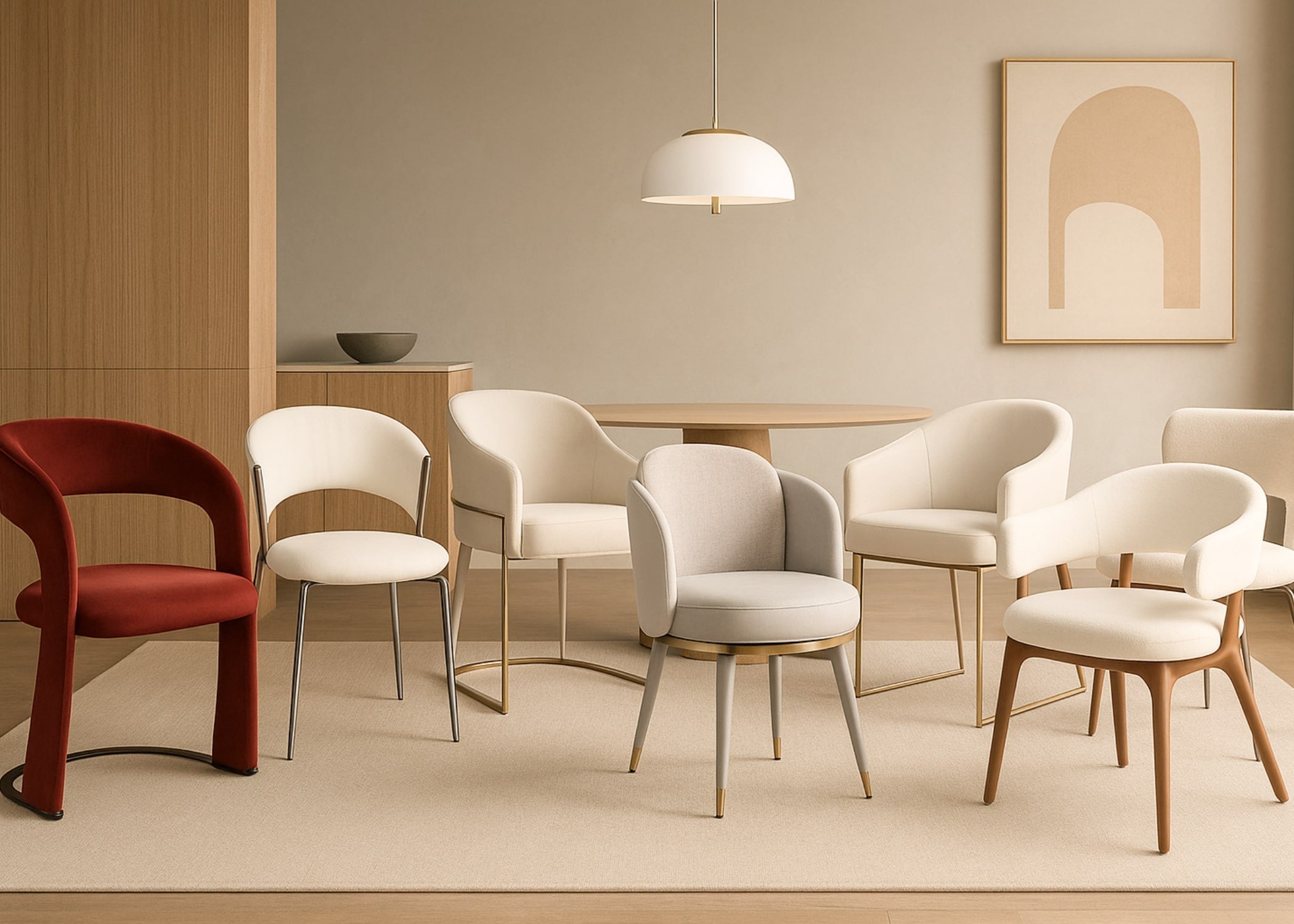 Tendendia: 6 cadeiras de cadeiras de design moderno com Estilo, Conforto e Sofisticação