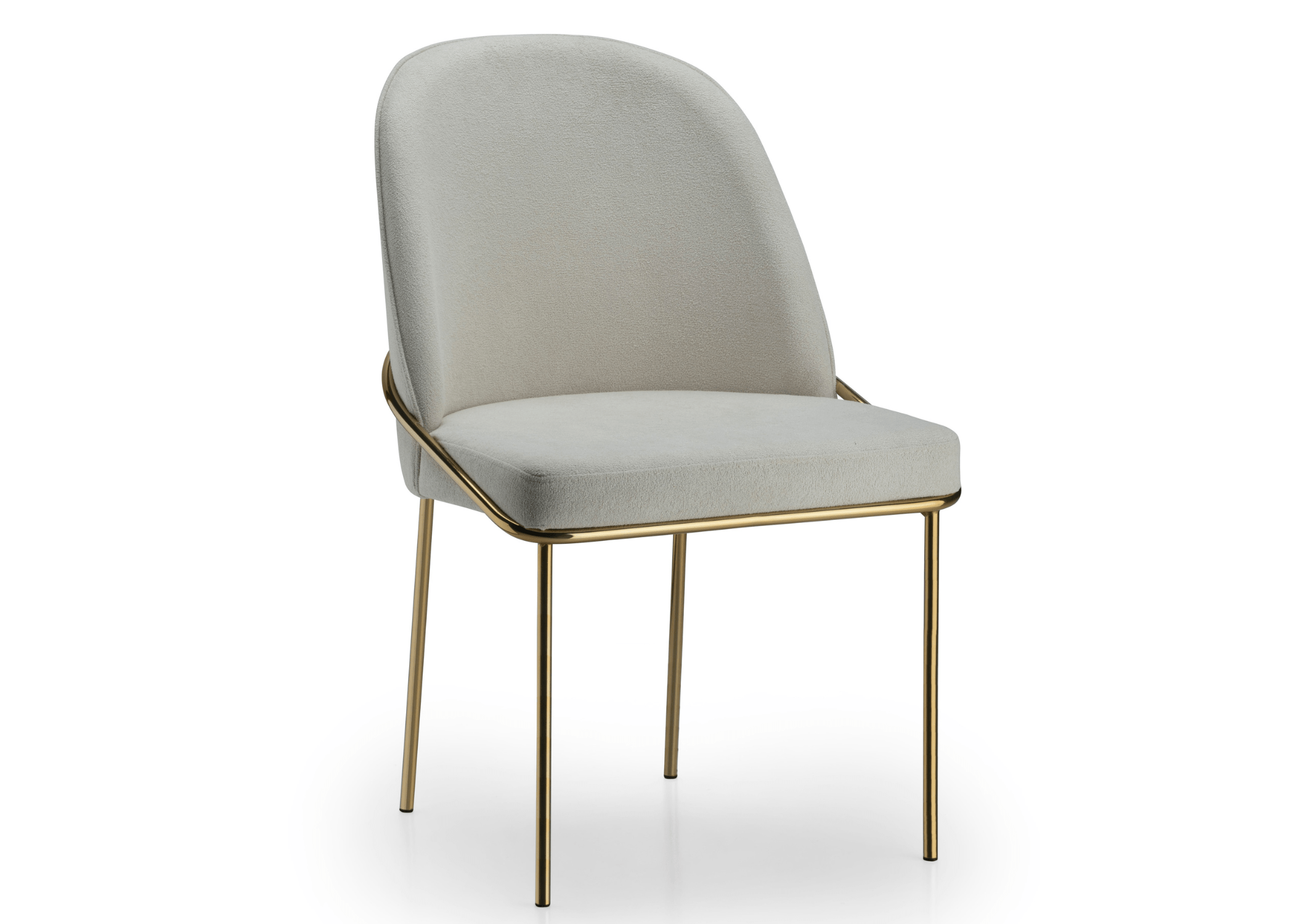 Curvas suaves e fluidas da Cadeira Blue, adicionando elegância ao ambiente.