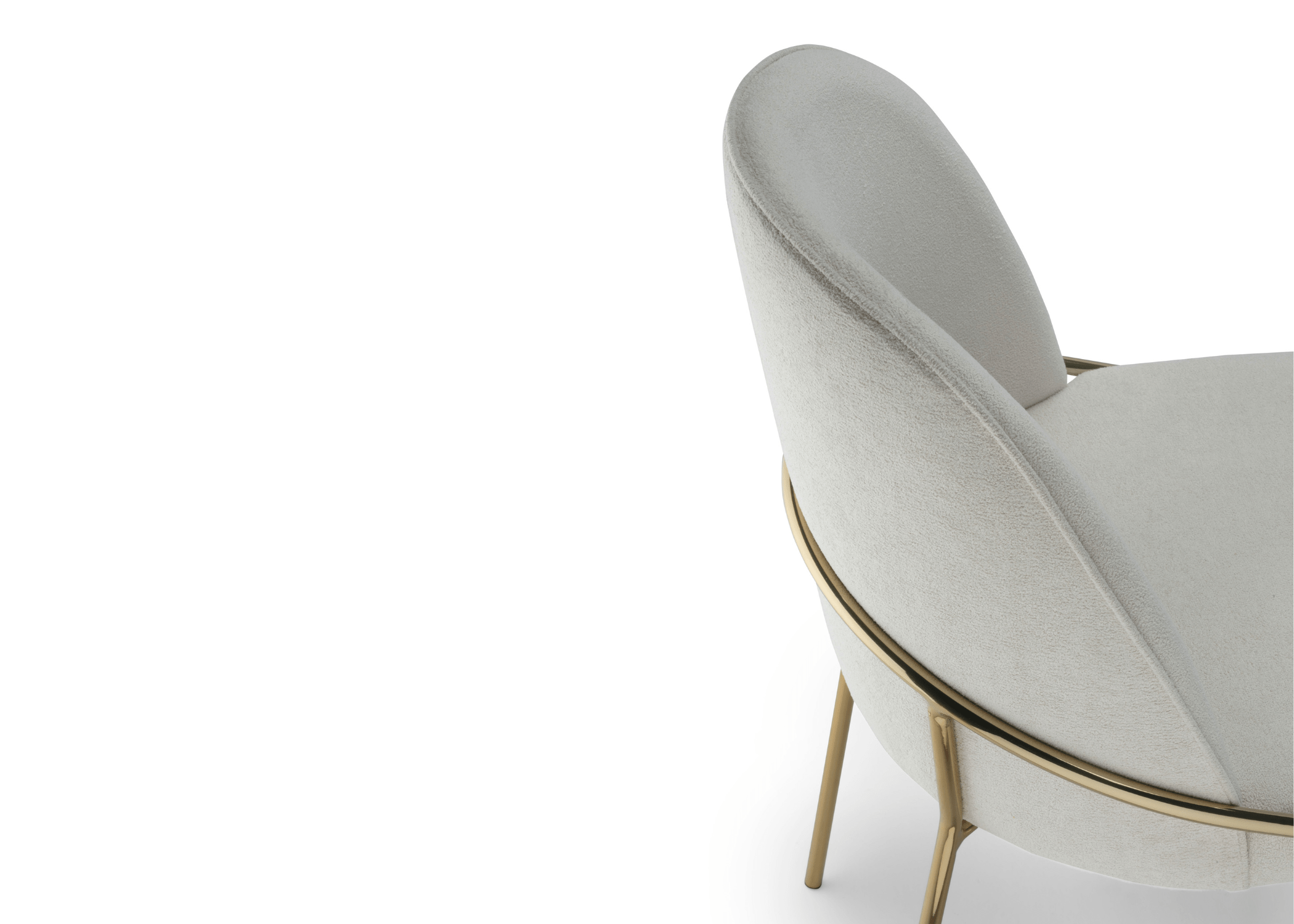 Silhueta graciosa da Cadeira Blue, transformando qualquer espaço em um refúgio de estilo.