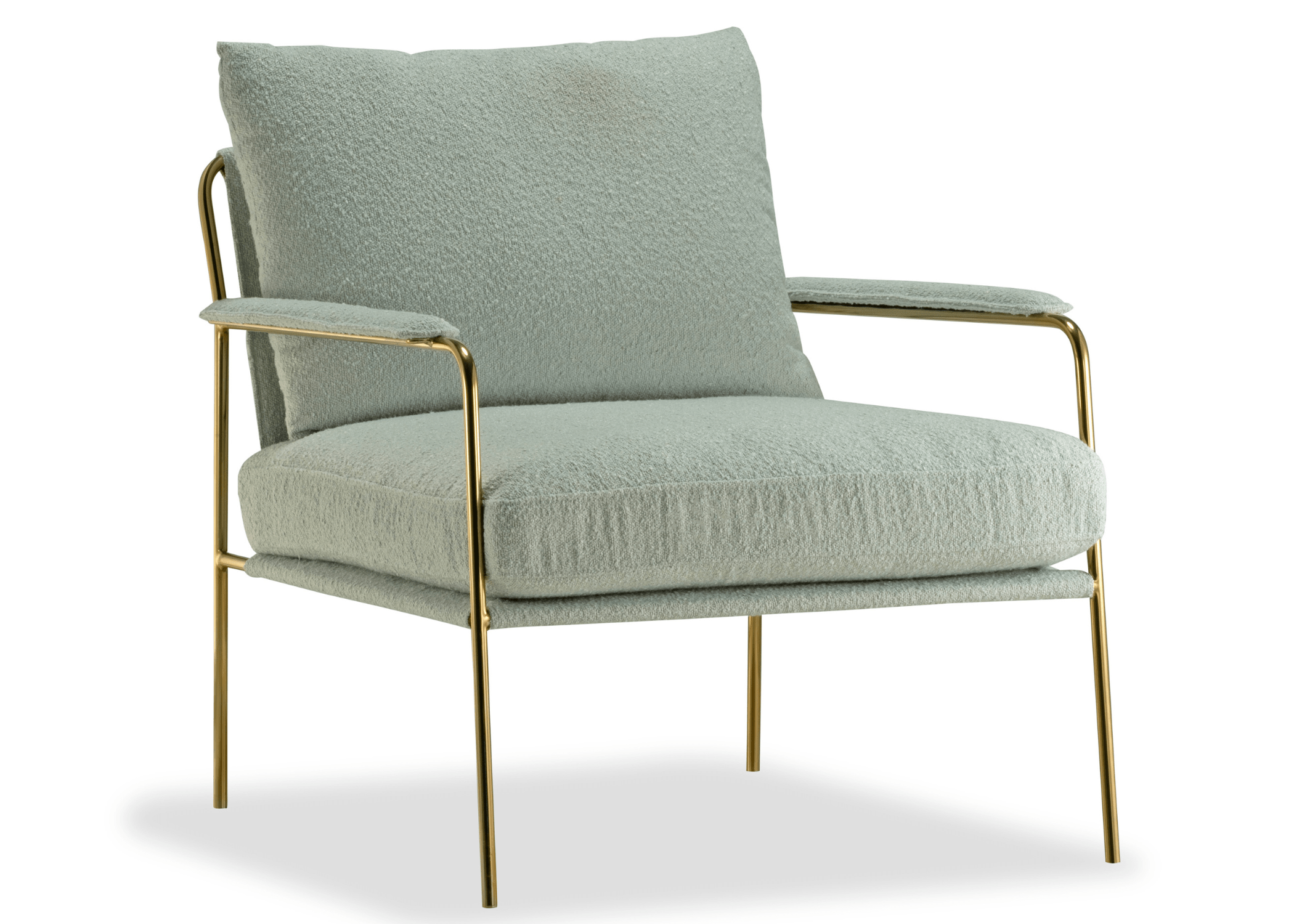 Poltrona Magie: design moderno com estrutura em aço carbono e estofamento de alta densidade.