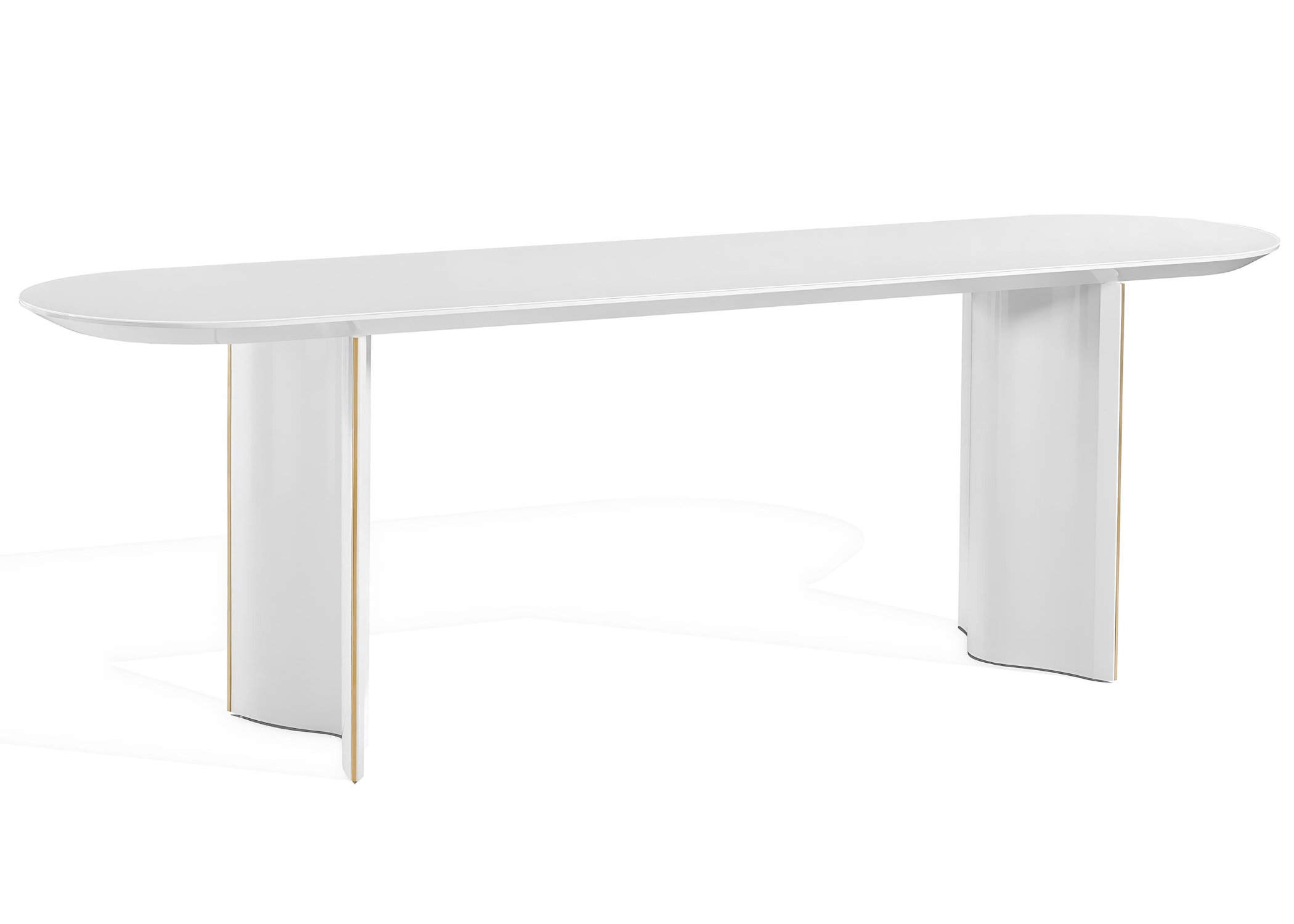 Aparador Master: Acabamento impecável em MDF laqueado, destacando sua elegância.