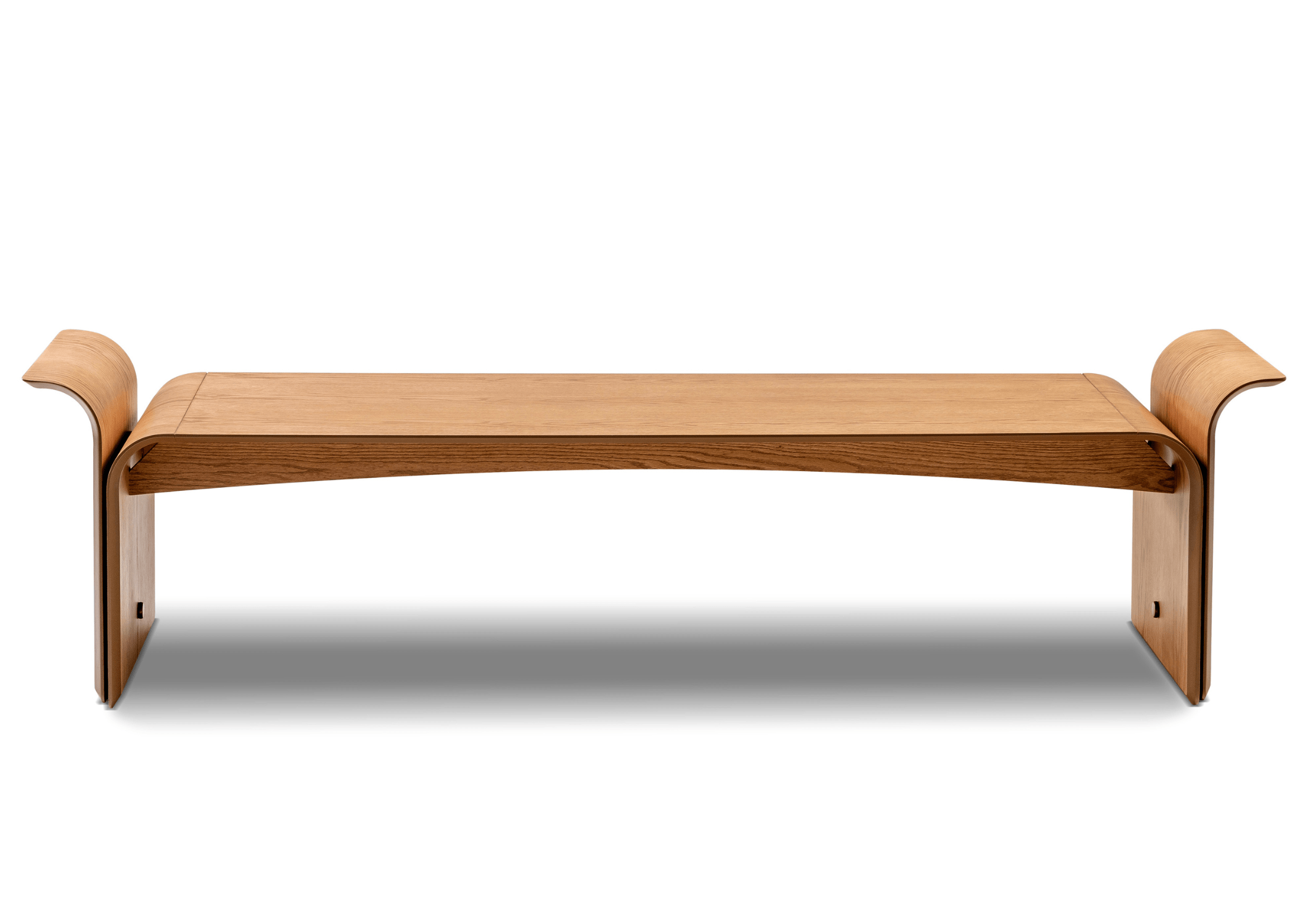 Detalhe do design elegante do Banco Berto em um escritório.