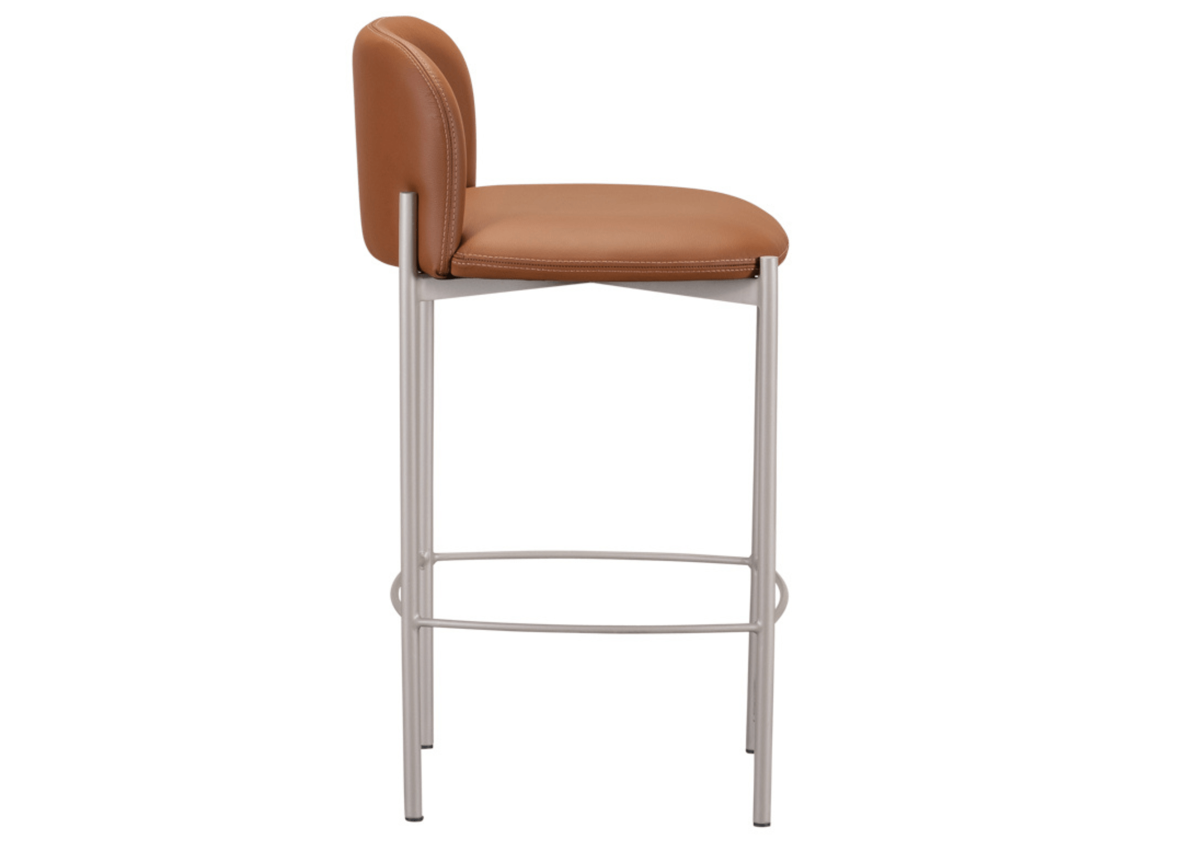 Vista lateral da Banqueta Luidy com design moderno