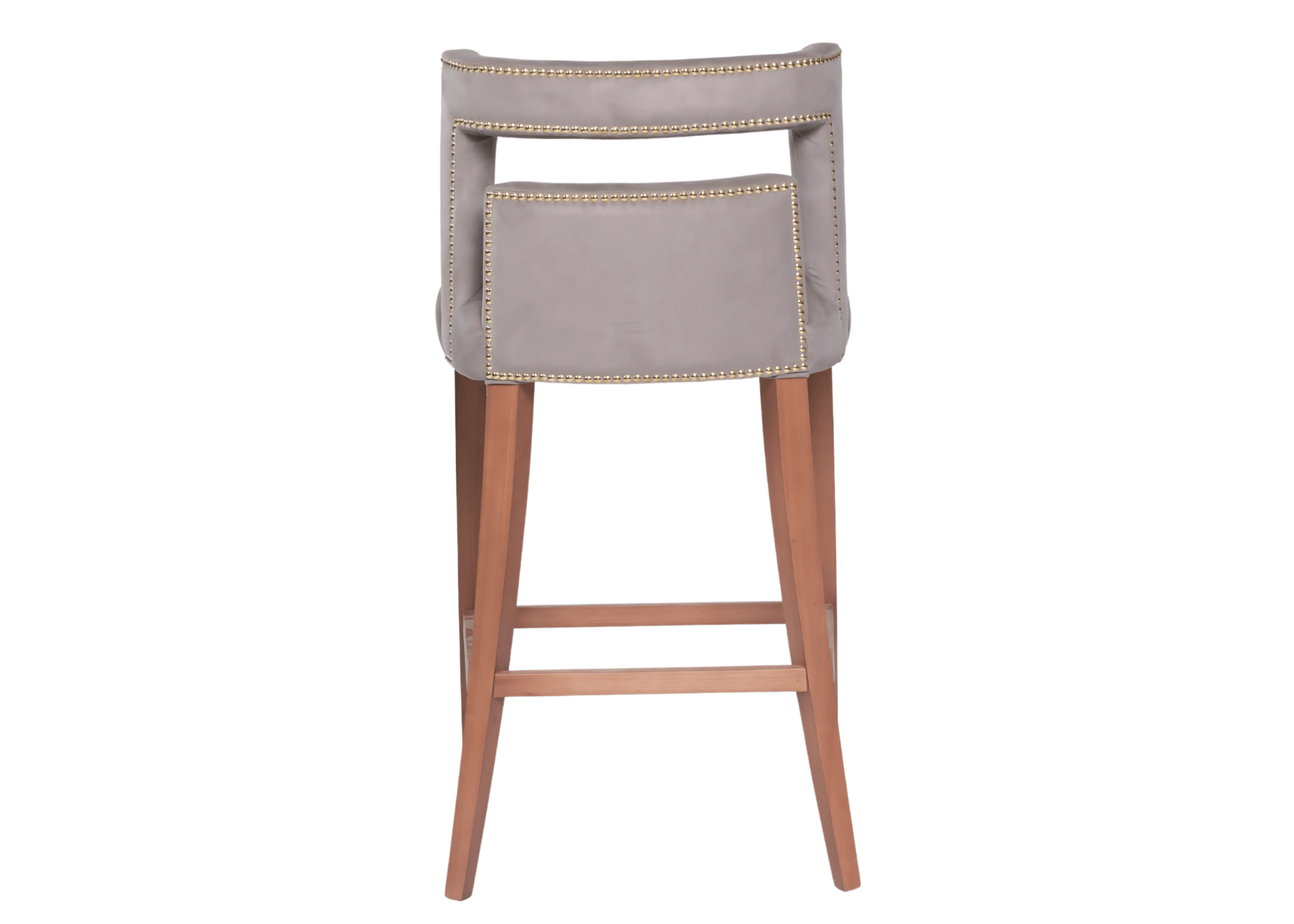 Assento estofado e encosto elegante da Banqueta Alicia.