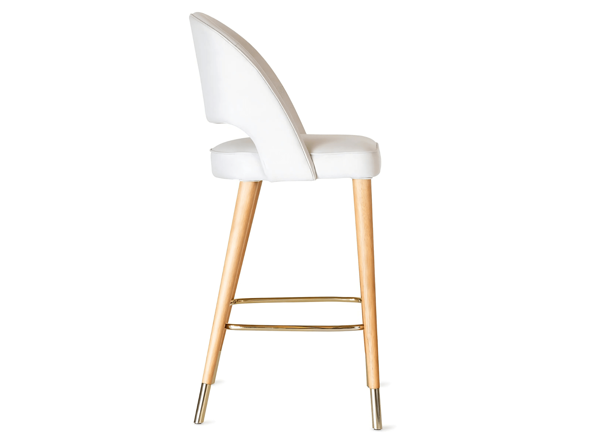 Banqueta Molly sofisticada para cozinha ou bar.