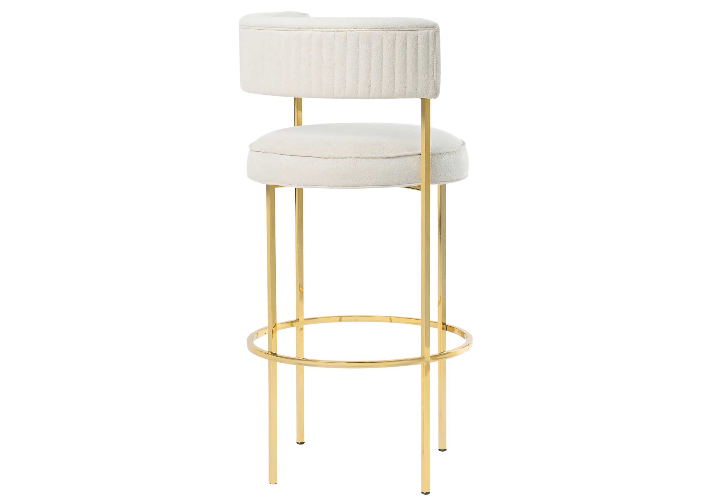 Design sofisticado da Banqueta Liane, ideal para cozinhas e bares.