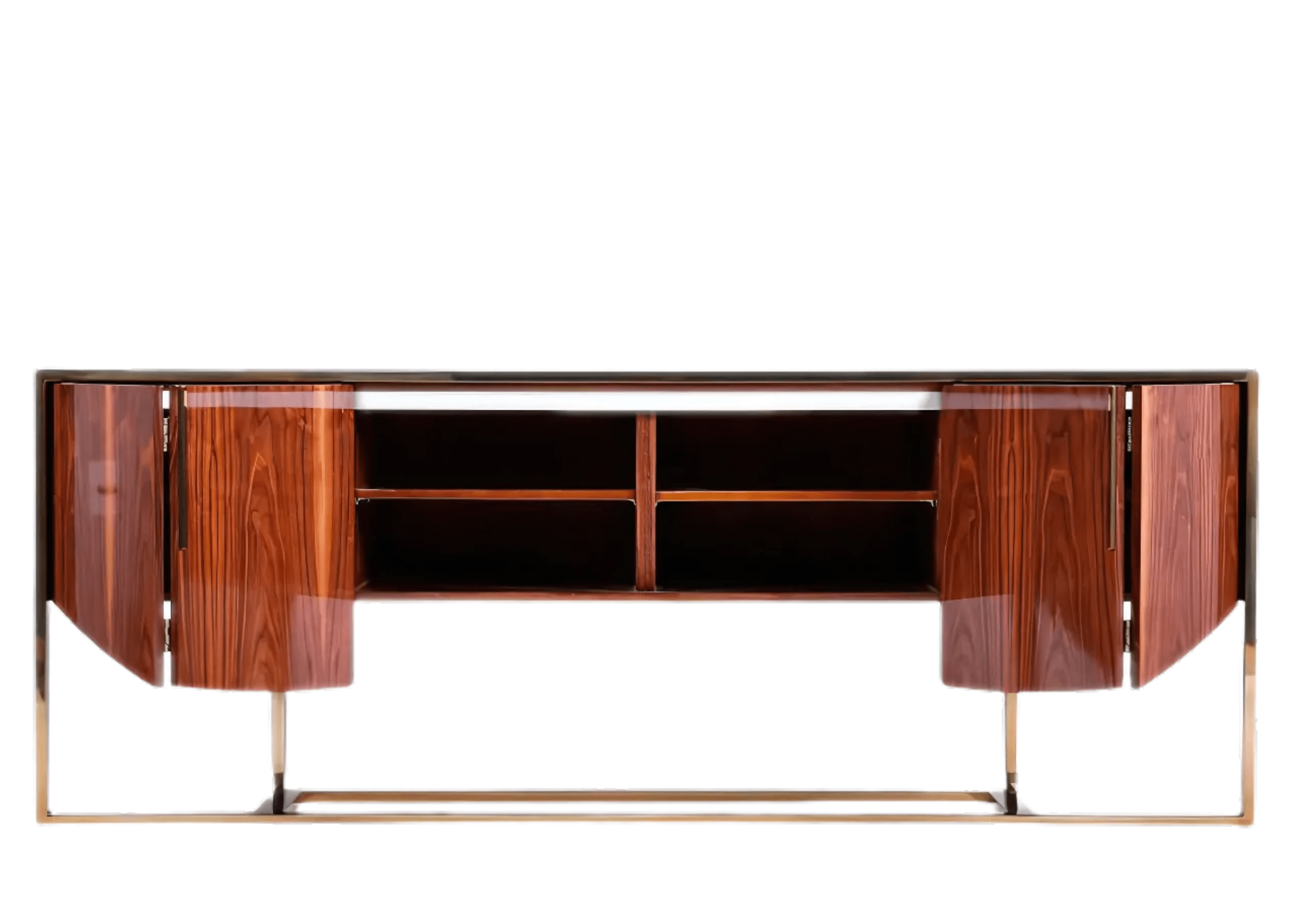 Buffet Baggio I com estrutura em MDF em madeira e design contemporâneo