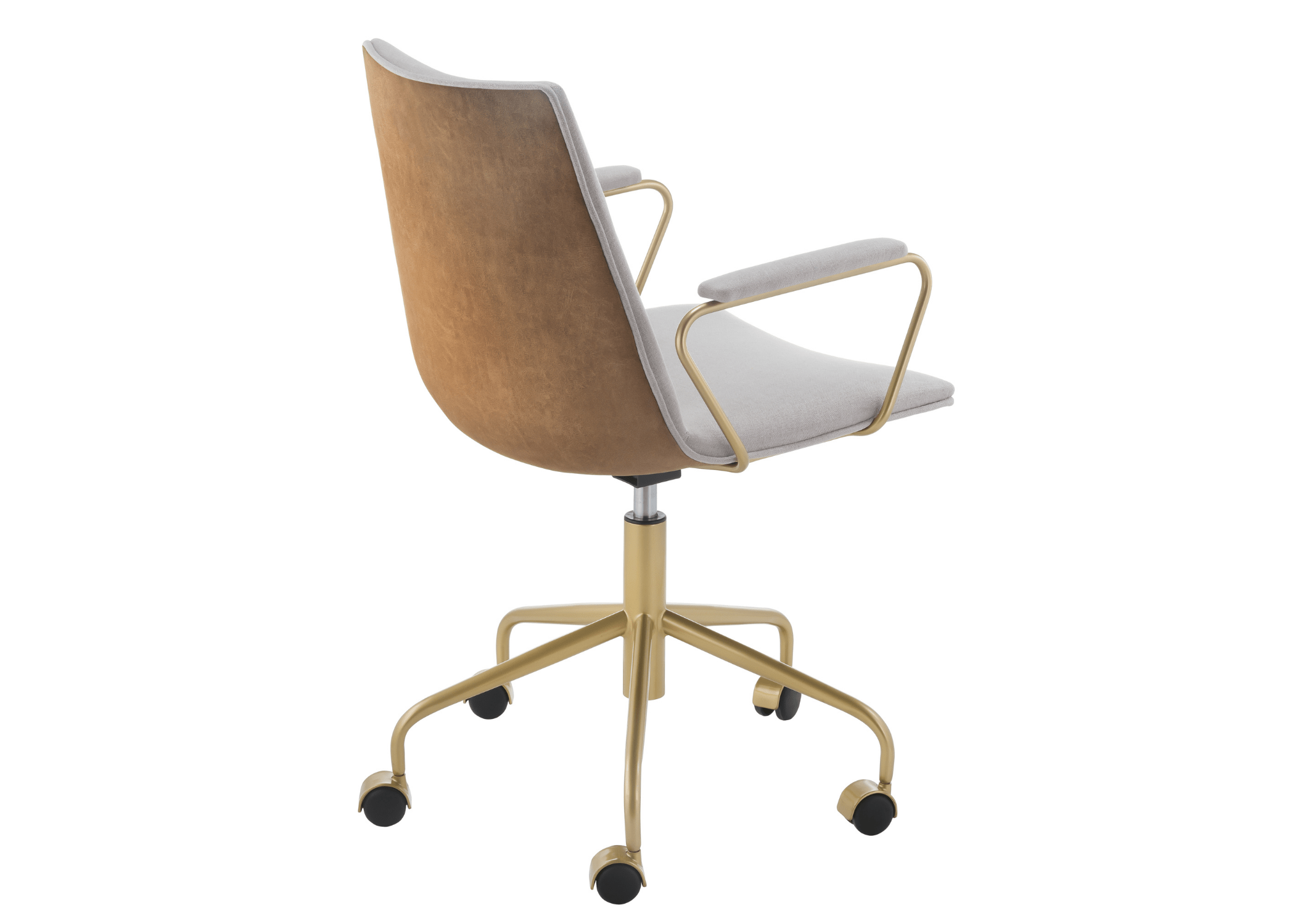 Cadeira de Escritório Wendy com base giratória em aço carbono pintado e assento confortável.