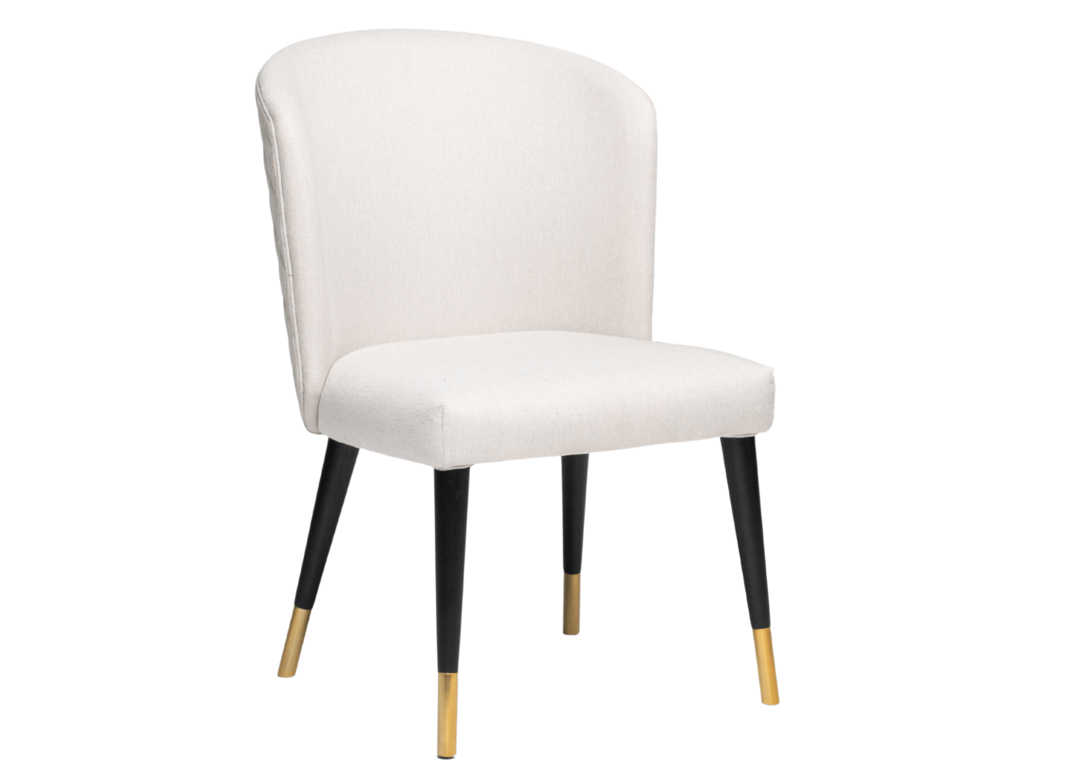 Cadeira elegante com assento macio e encosto curvado.