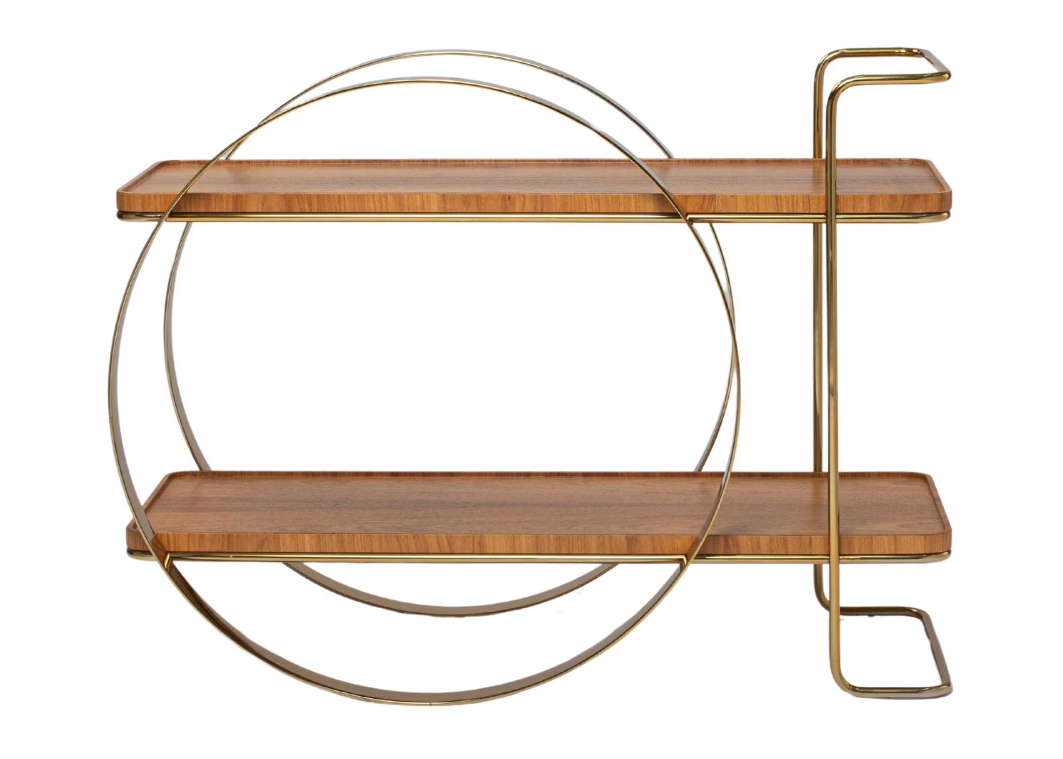 Design moderno do Carrinho Bar Carlota, ideal para servir drinks.