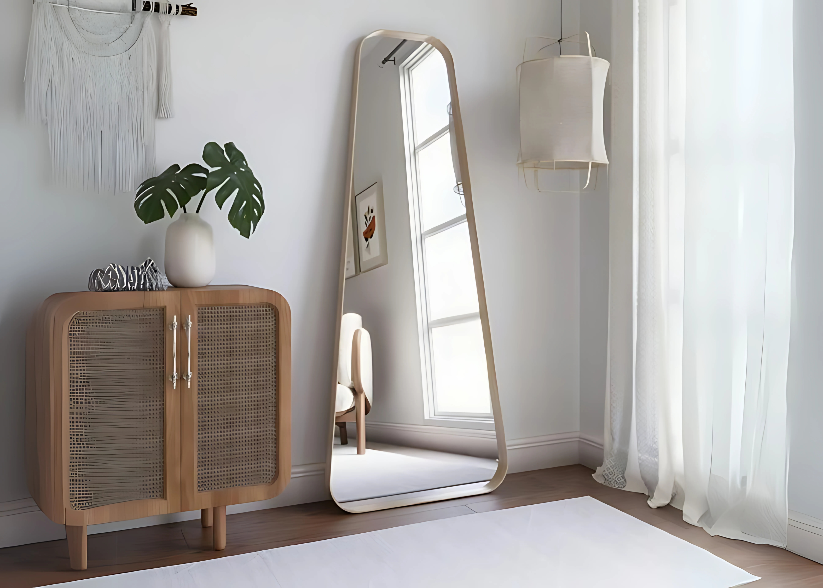 Espelho grande Gucci II, perfeito para decoração de interiores sofisticada e elegante.