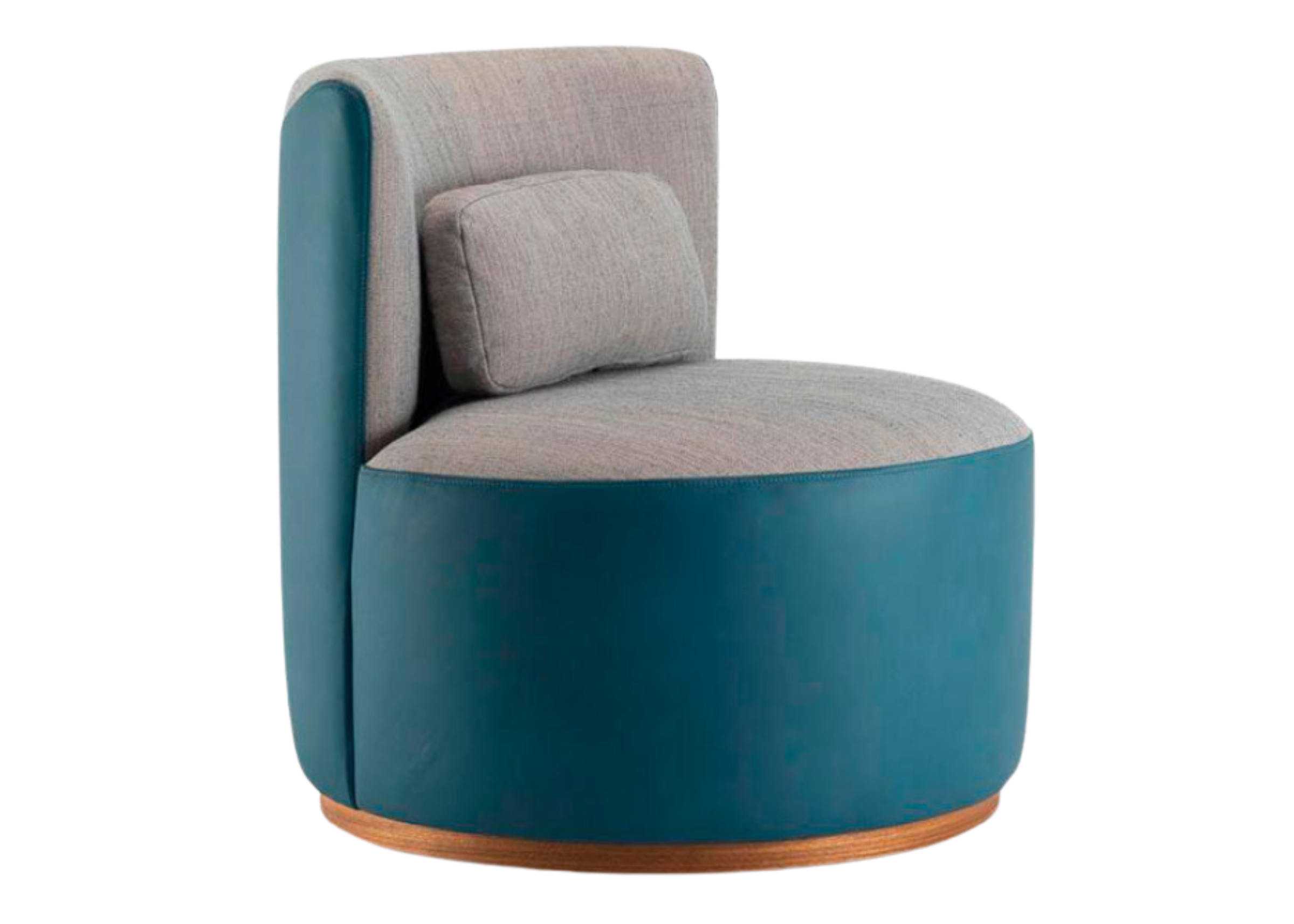 Design arredondado para elegância contemporânea.