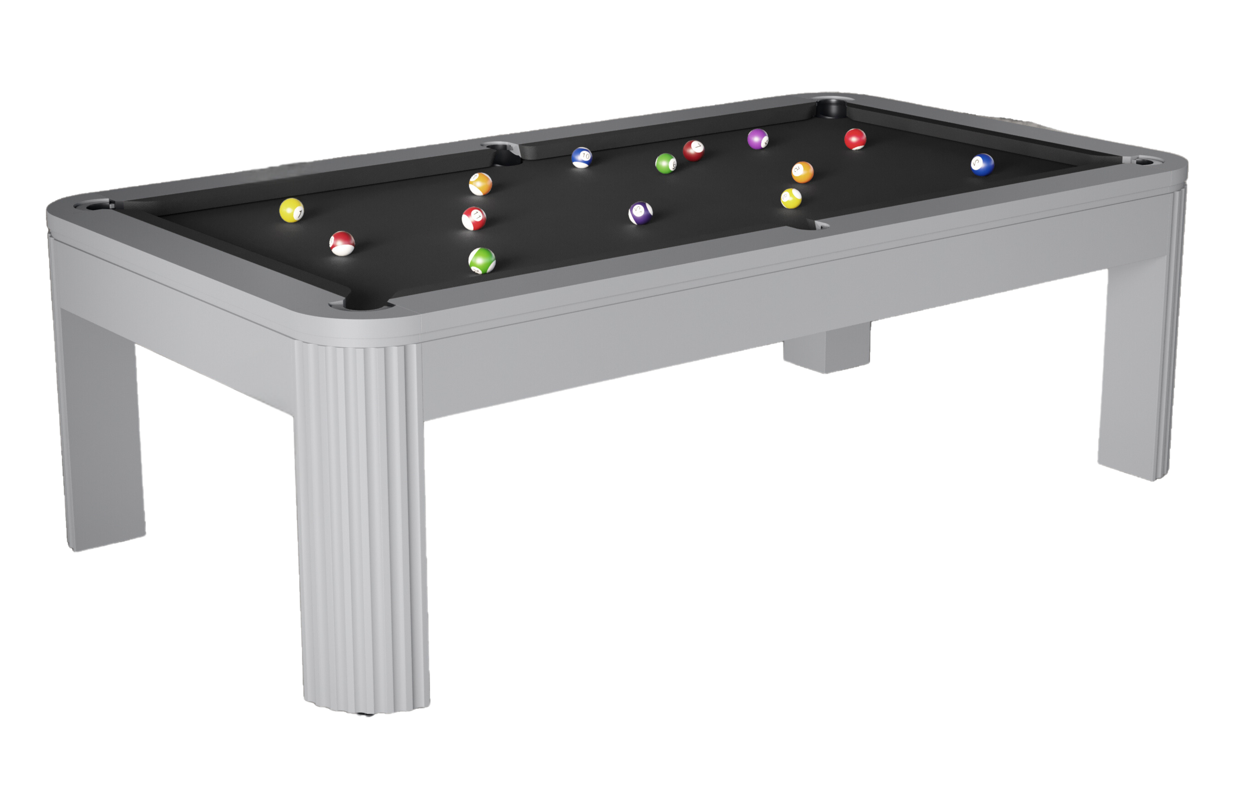 A mesa Double transforma qualquer espaço com a sua versatilidade, alternando facilmente entre jantar e jogo, sem abrir mão do estilo.