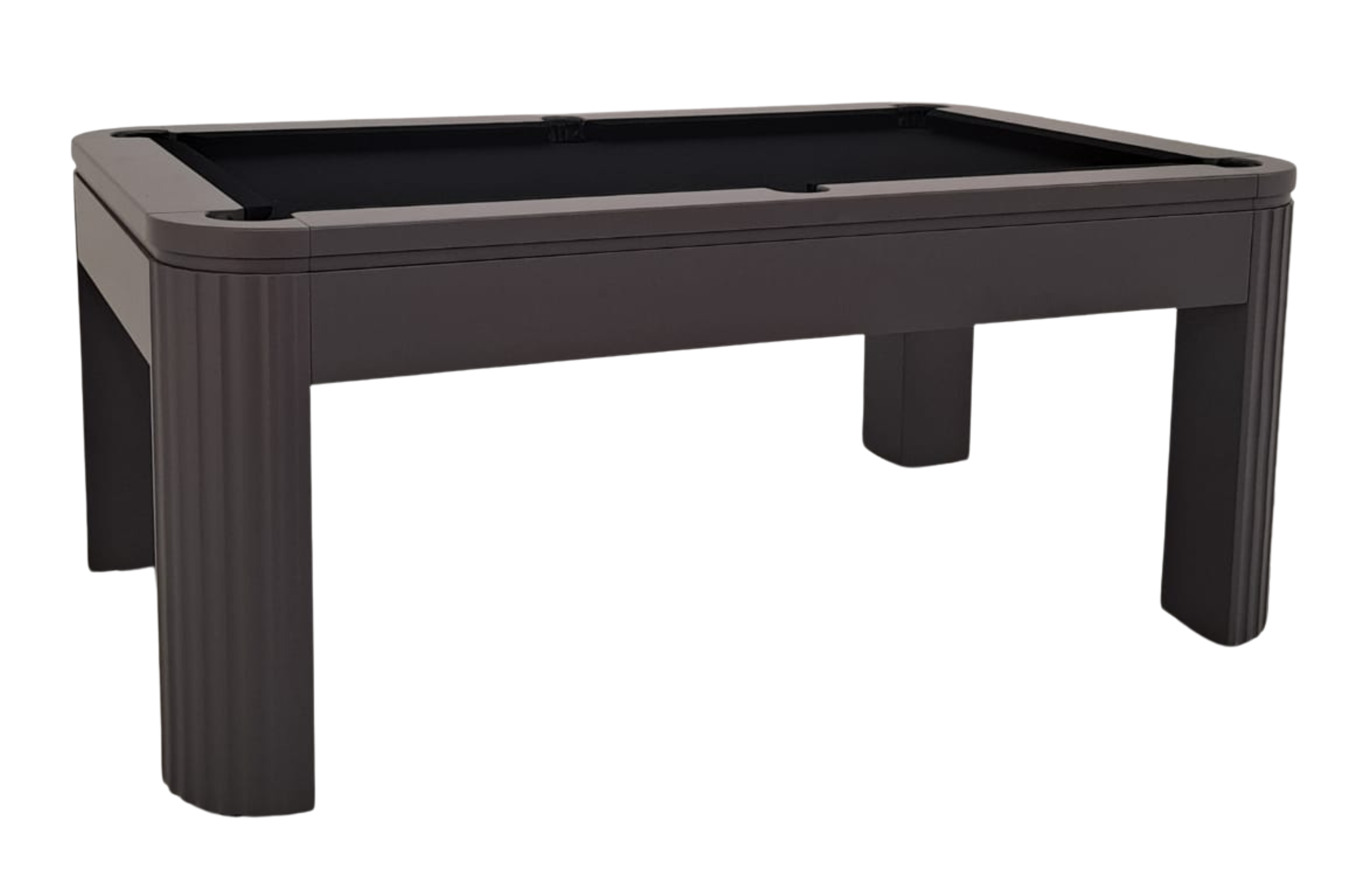 A mesa de sinuca e jantar Double une duas funções essenciais com elegância, proporcionando um ambiente moderno e descontraído.