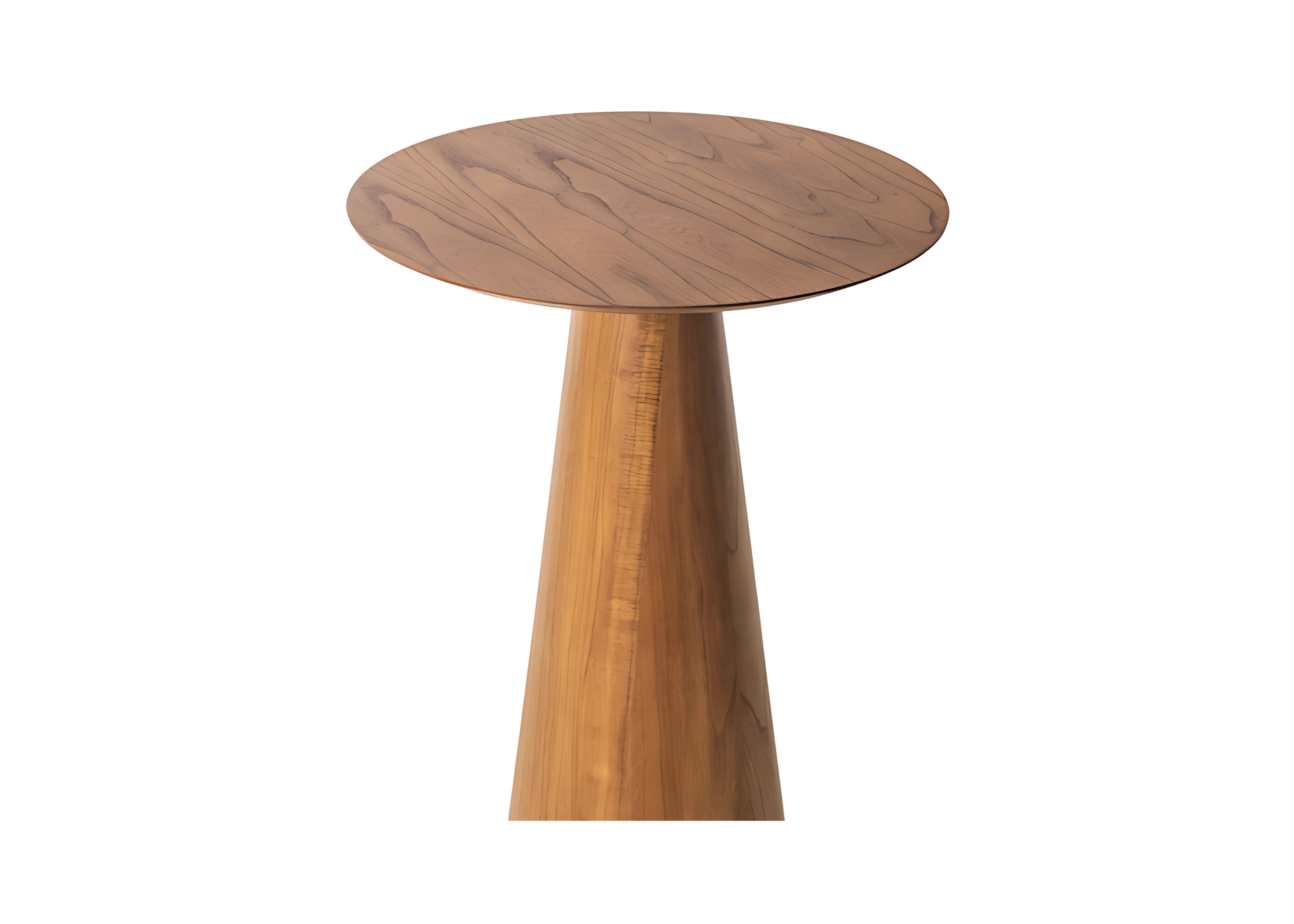 Mesa bistrô redonda em madeira laminada, perfeita para decoração elegante e funcional em qualquer espaço.
