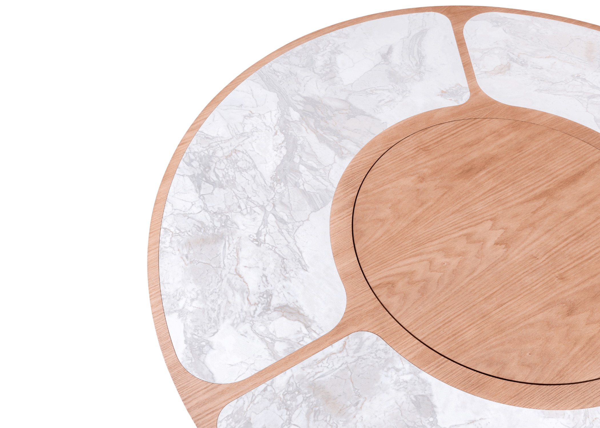 Mesa de Jantar Flat com tampo TS e design minimalista.