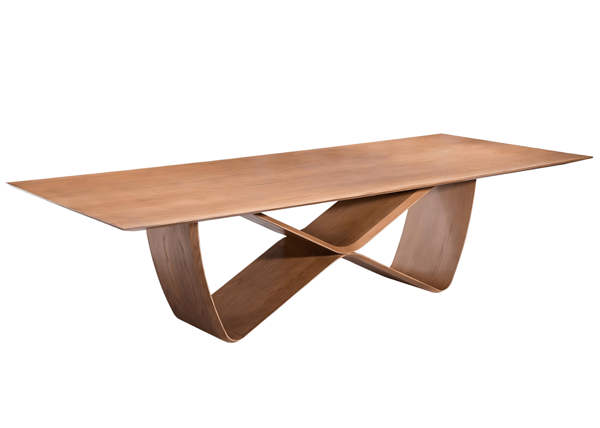 Mesa de jantar Roma em um ambiente moderno, sua base em forma de infinito adiciona um toque de sofisticação e significado à decoração.