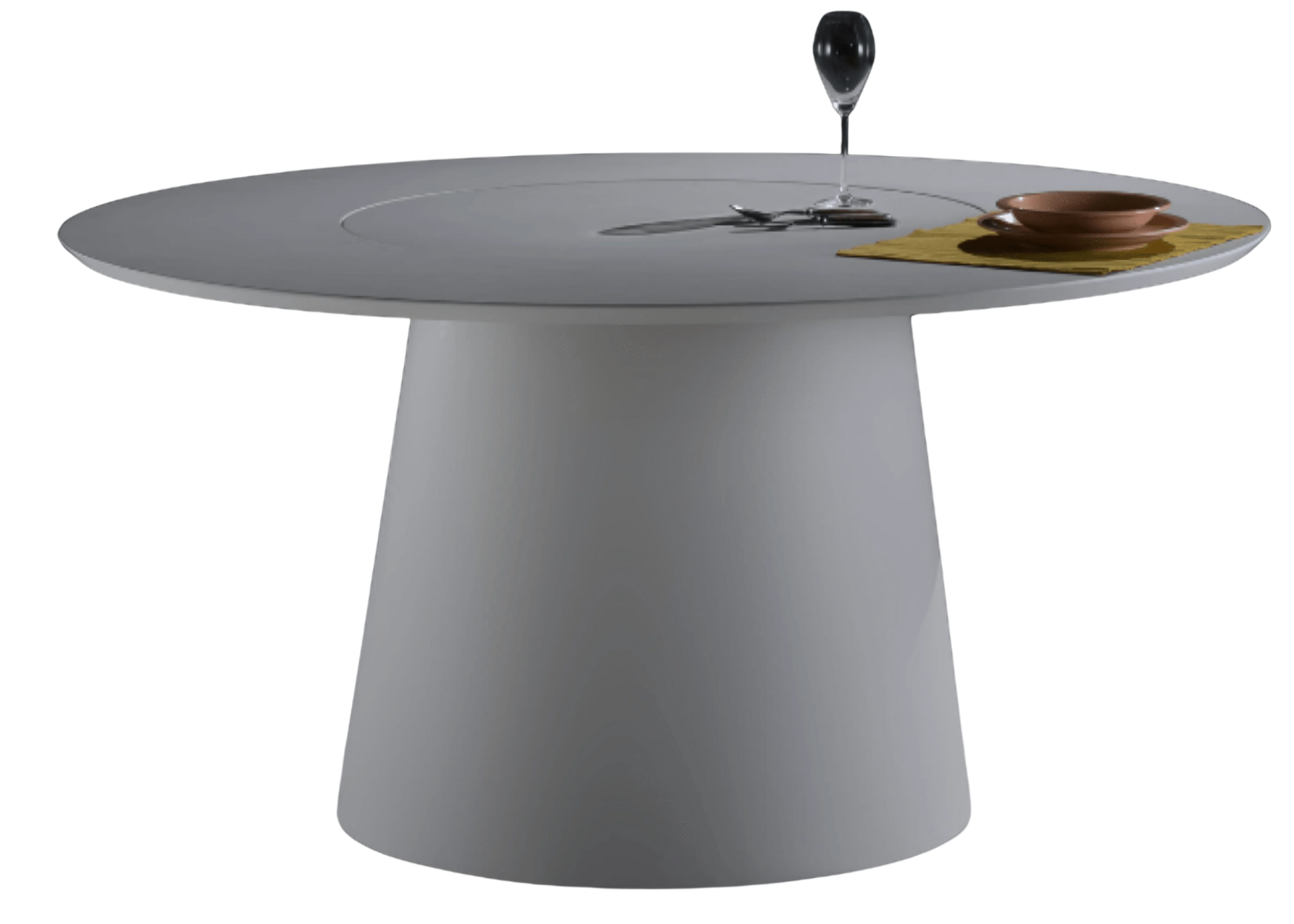 Adicione estilo à sua sala de jantar com a Mesa de Jantar Cone Giratória.