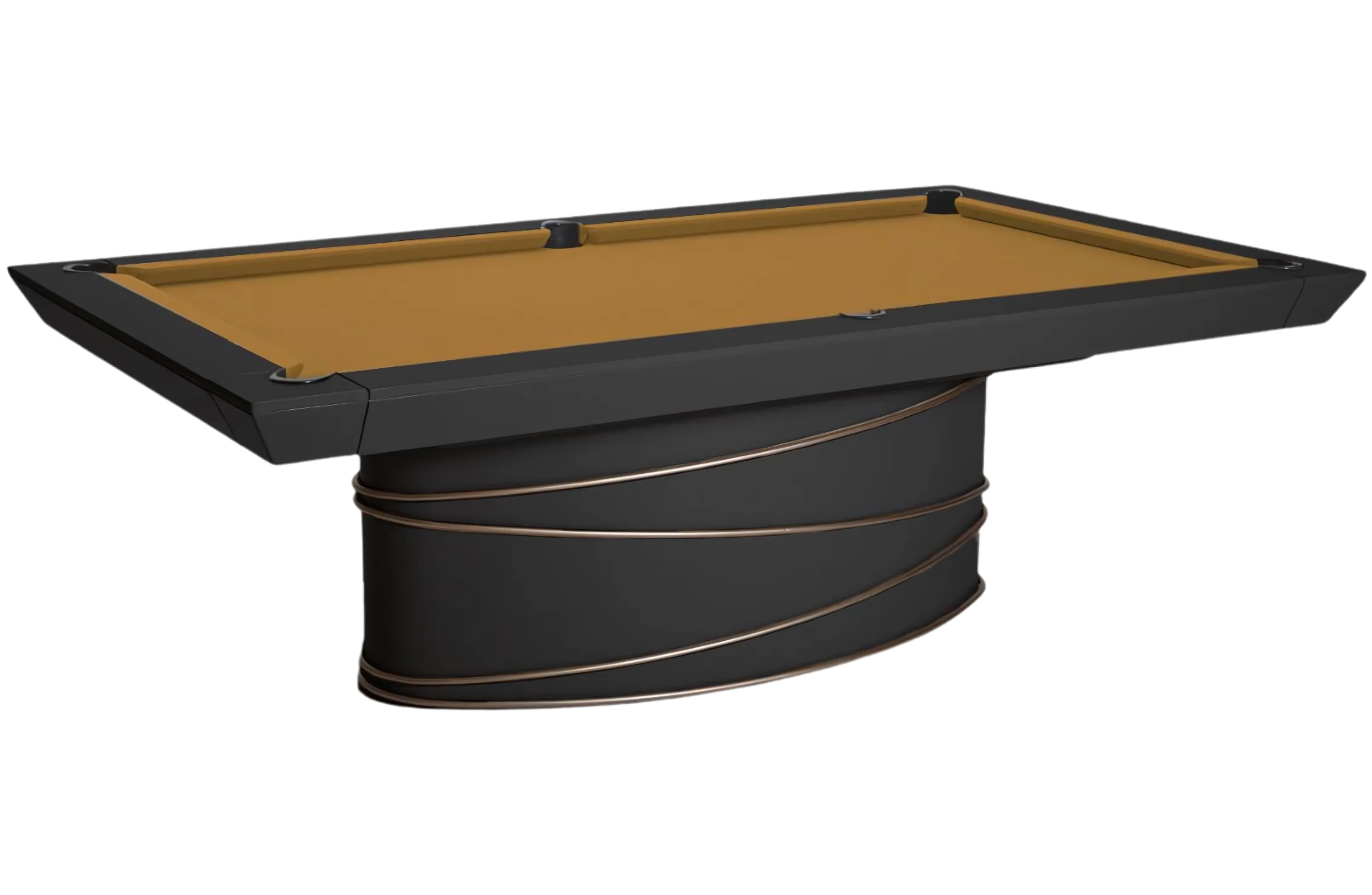 Funcionalidade e estilo num único móvel: a mesa Duo permite-lhe alternar facilmente entre refeições e partidas de sinuca com um toque de requinte.