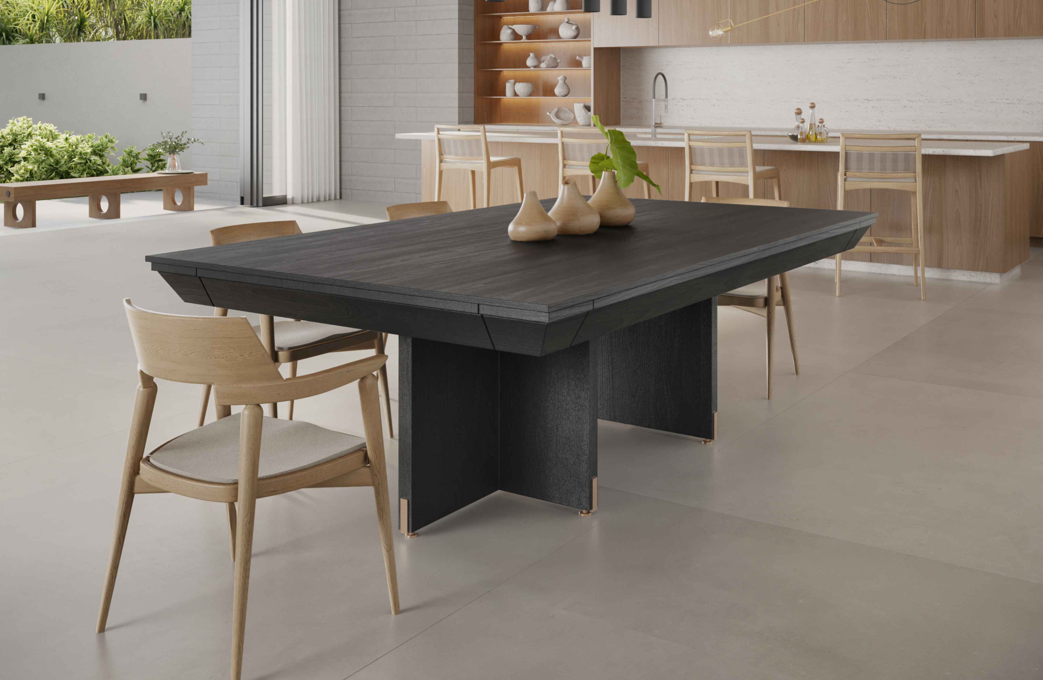 A mesa Elegance destaca-se pelo seu design refinado, oferecendo um toque de classe e funcionalidade para qualquer ambiente.