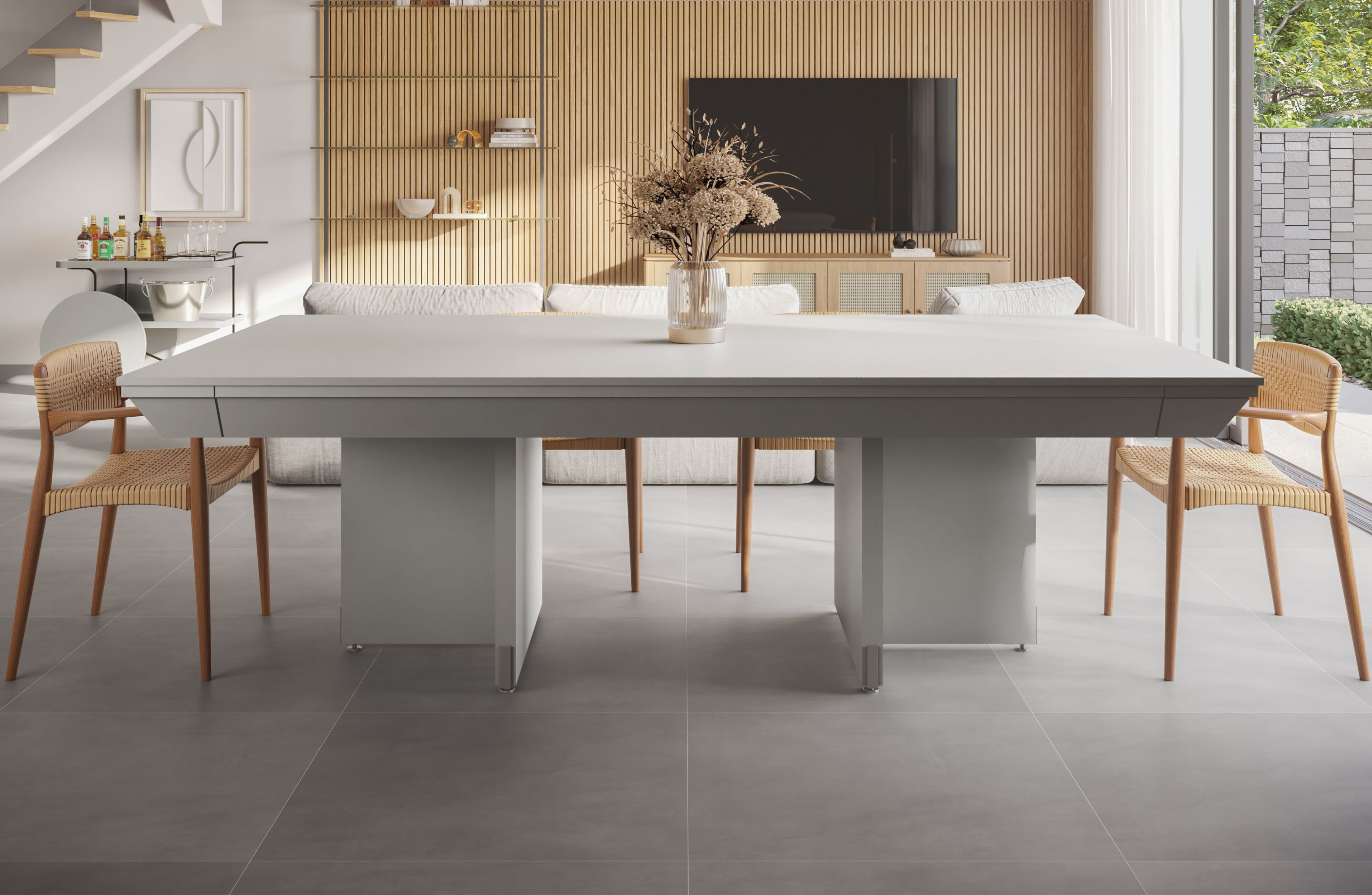 Elegância em todos os sentidos: a mesa Elegance traz beleza e utilidade para o seu espaço, sendo a escolha ideal para quem não abre mão de sofisticação.