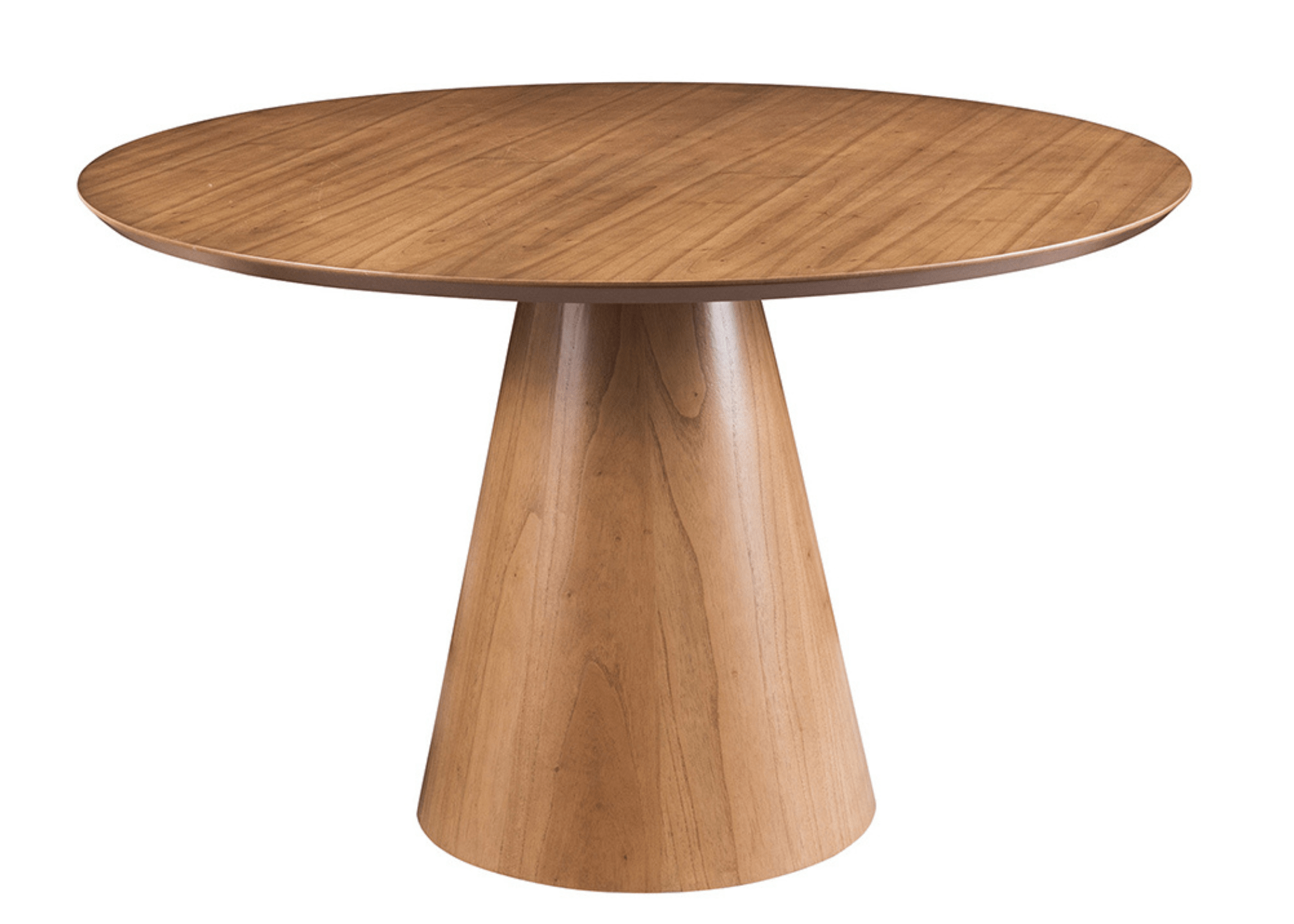 Mesa Cone em ambiente decorado, com design contemporâneo e visual sofisticado para salas elegantes.