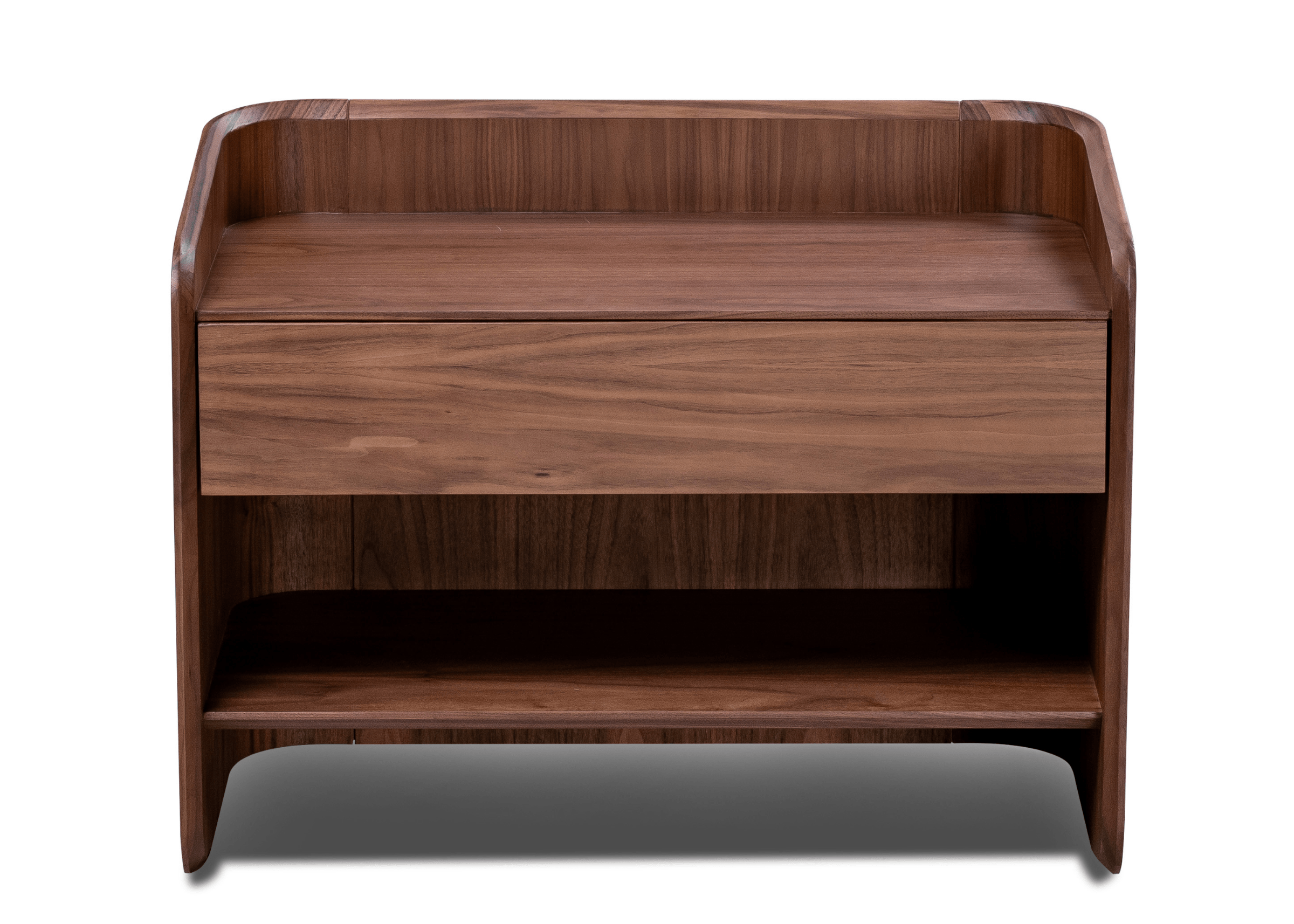 Design curvo e sofisticado da Mesa de Cabeceira Dublin