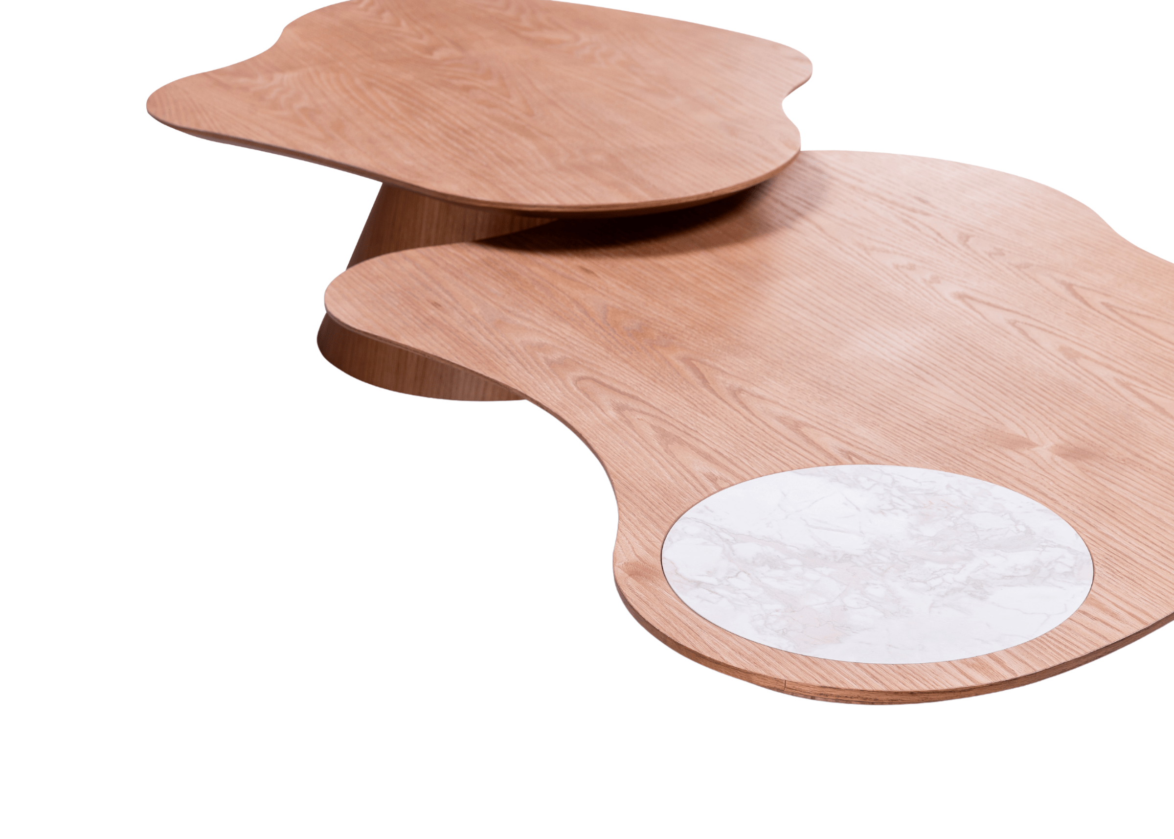 Detalhe do tampo da Mesa Davi com acabamento em TS