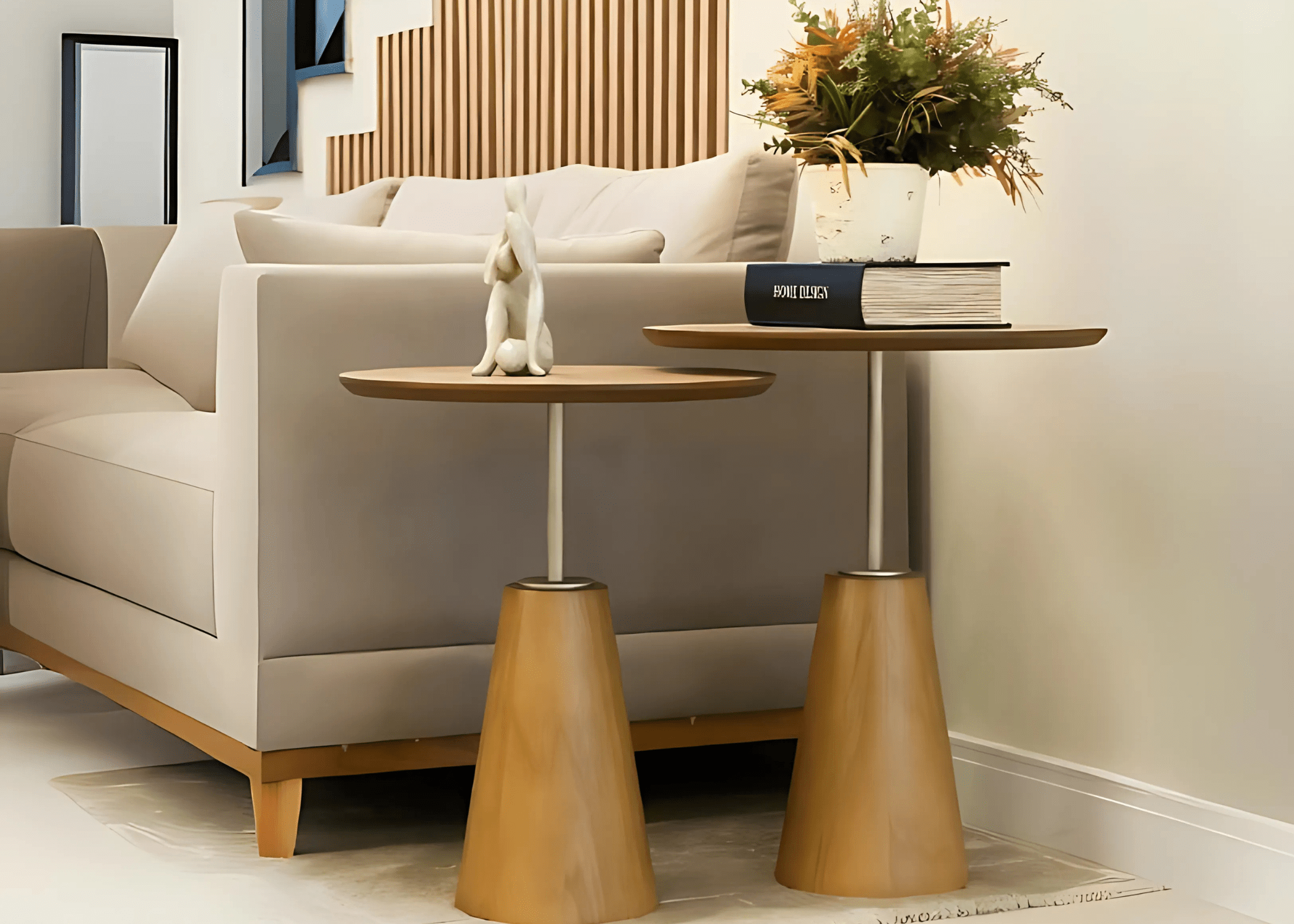Mesa Lateral Costela: Design exclusivo que eleva qualquer ambiente.