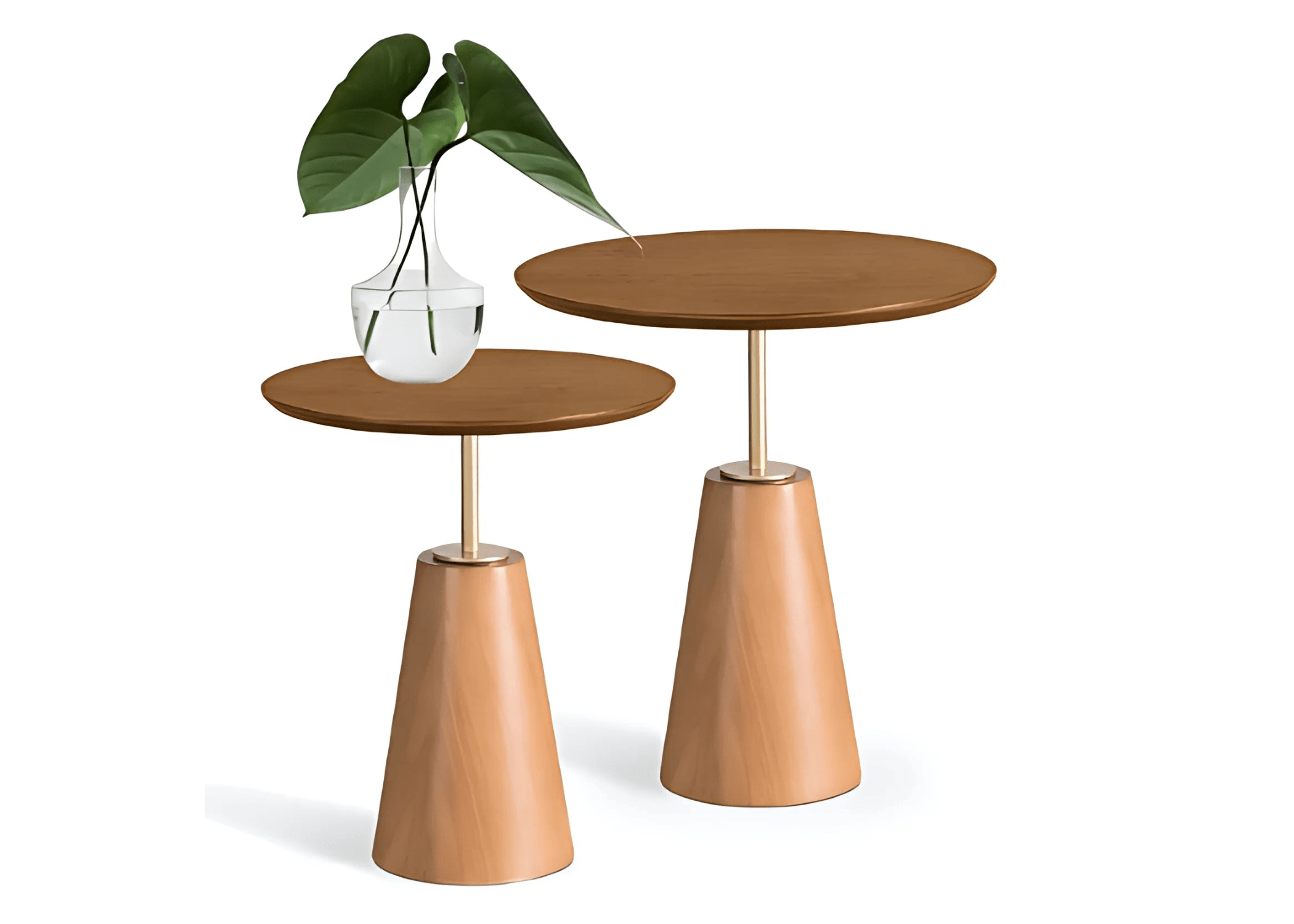 Mesa Lateral Costela: Formas contemporâneas para um toque de requinte.