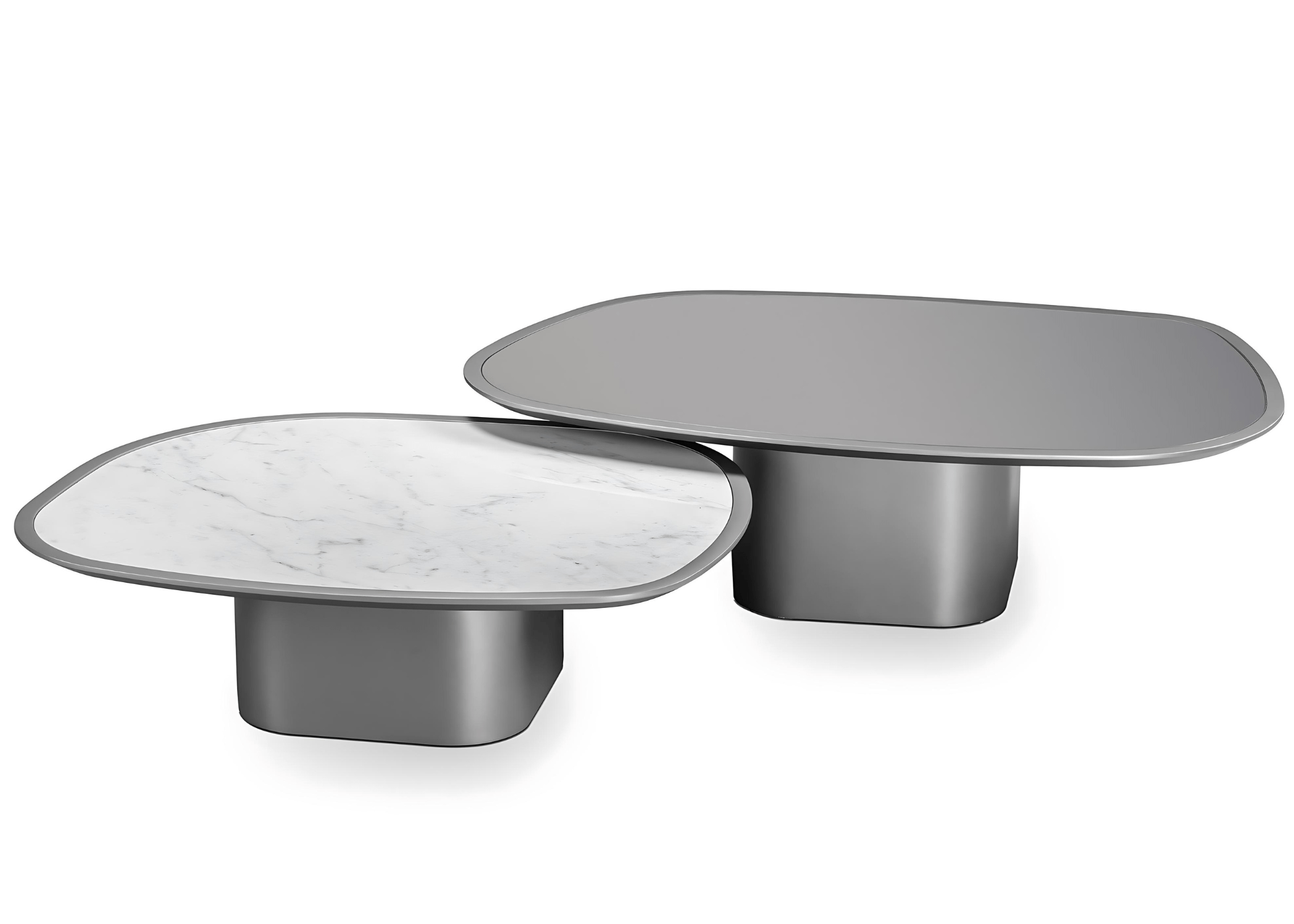 Detalhes criativos da Mesa de Centro Duck I em MDF prensado.