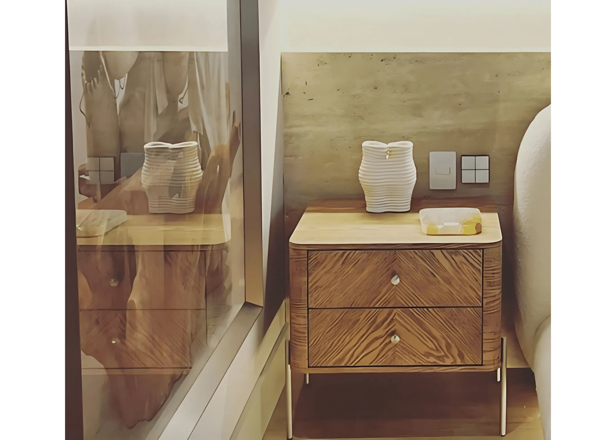 Elegância que transforma: o toque de sofisticação que seu quarto precisa com a Mesa de Cabeceira Jade.