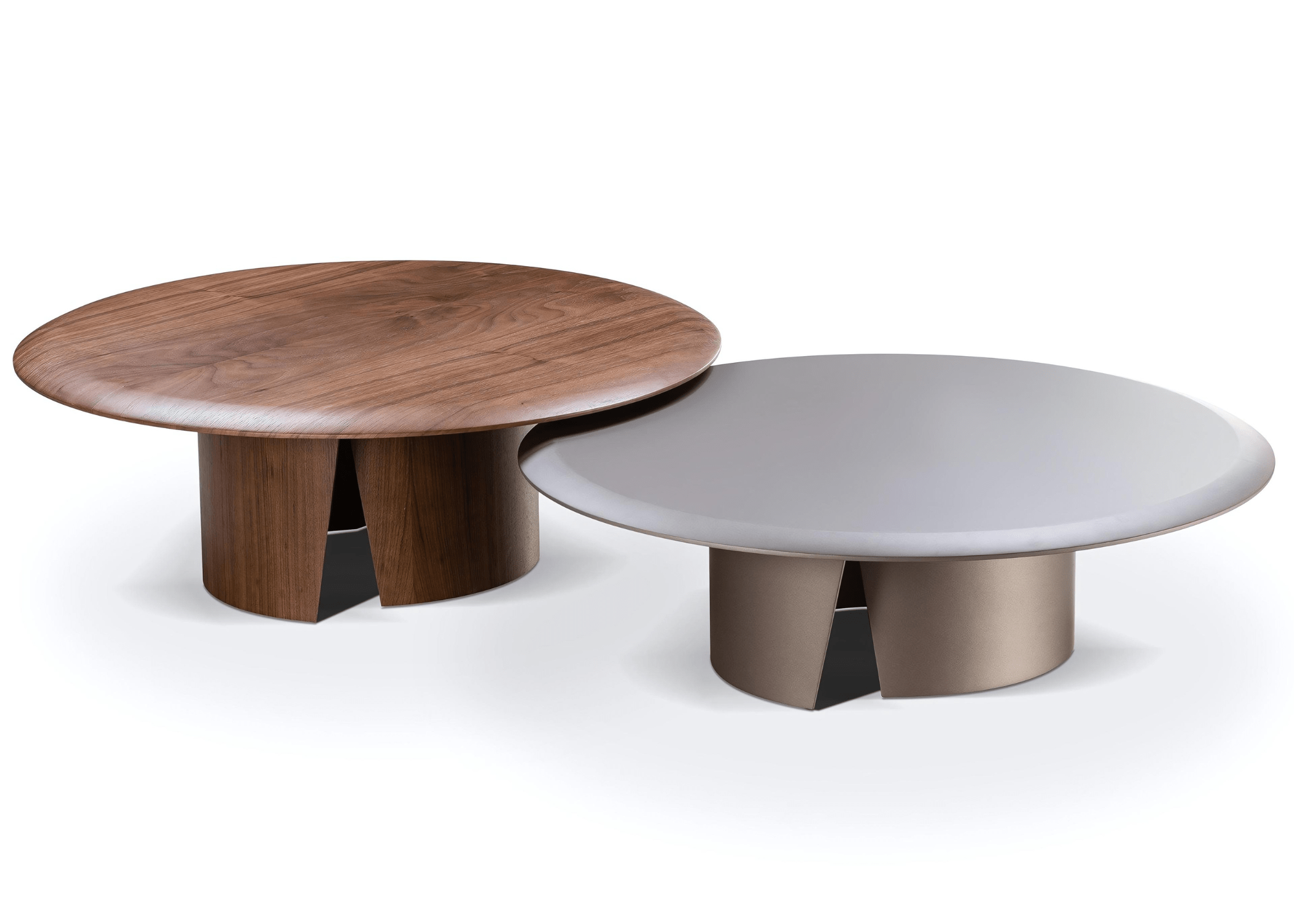 Mesa de Centro Cris: Design contemporâneo em lâmina de madeira.