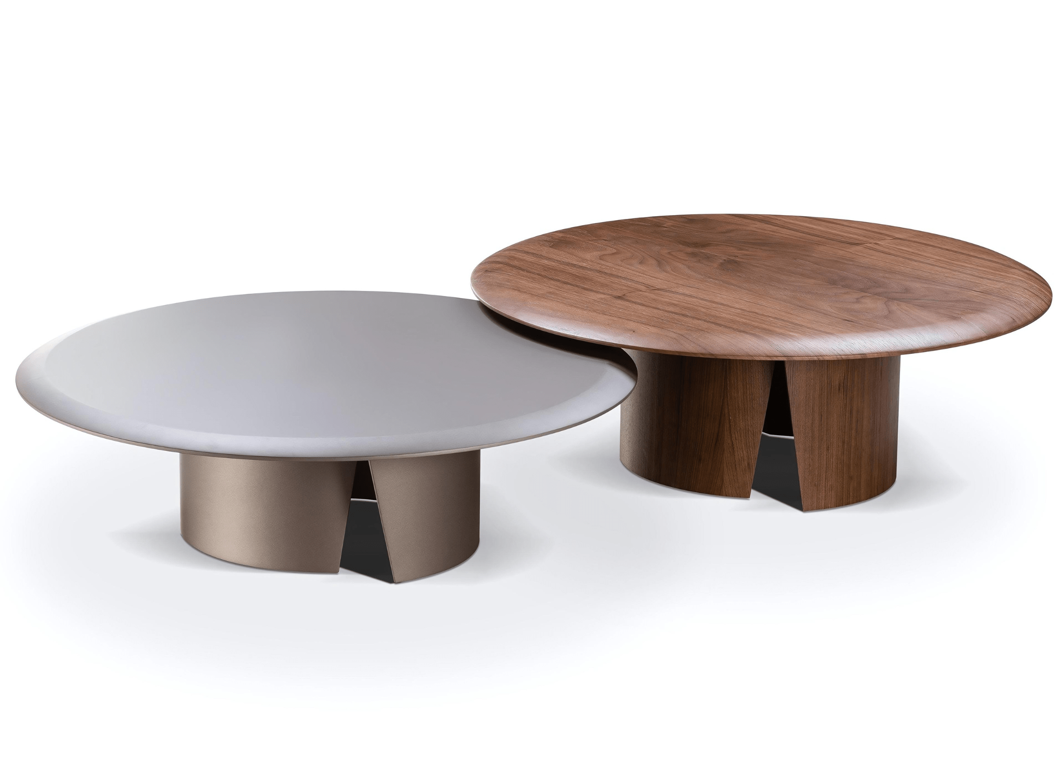 Mesa de Centro Cris: Design contemporâneo em lâmina de madeira.