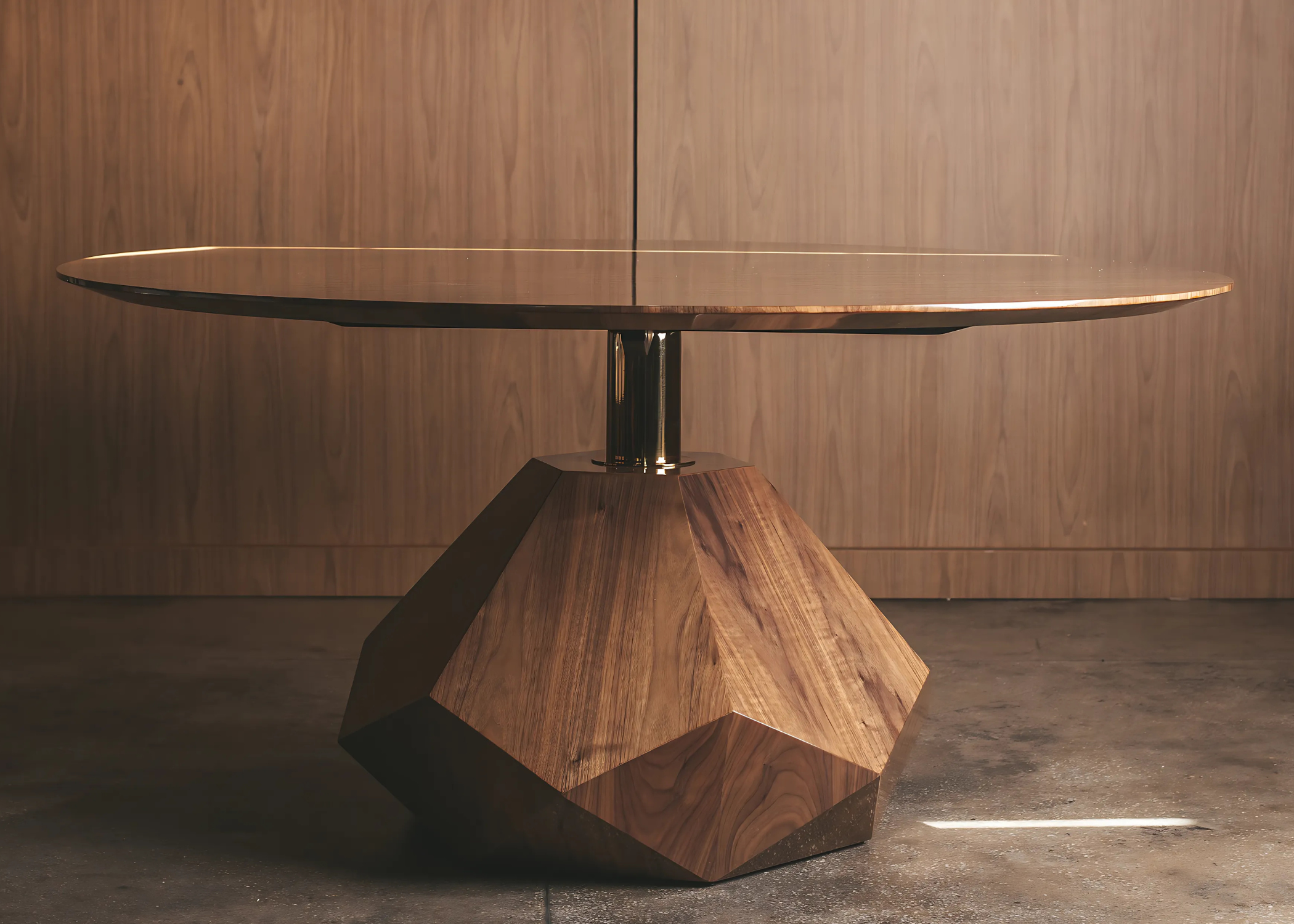 Mesa Ambar com design sofisticado e toque contemporâneo.