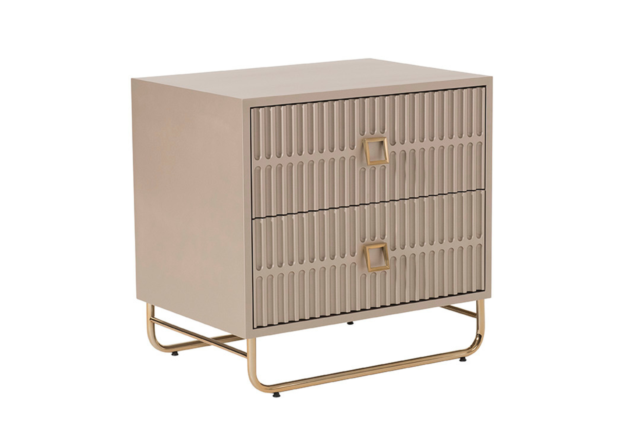 Estrutura robusta da Mesa de Cabeceira Olívia garantindo durabilidade.