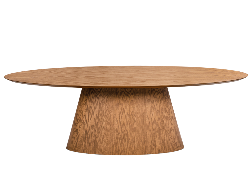 Mesa de Jantar Lili detalhe do acabamento em madeira resistente.