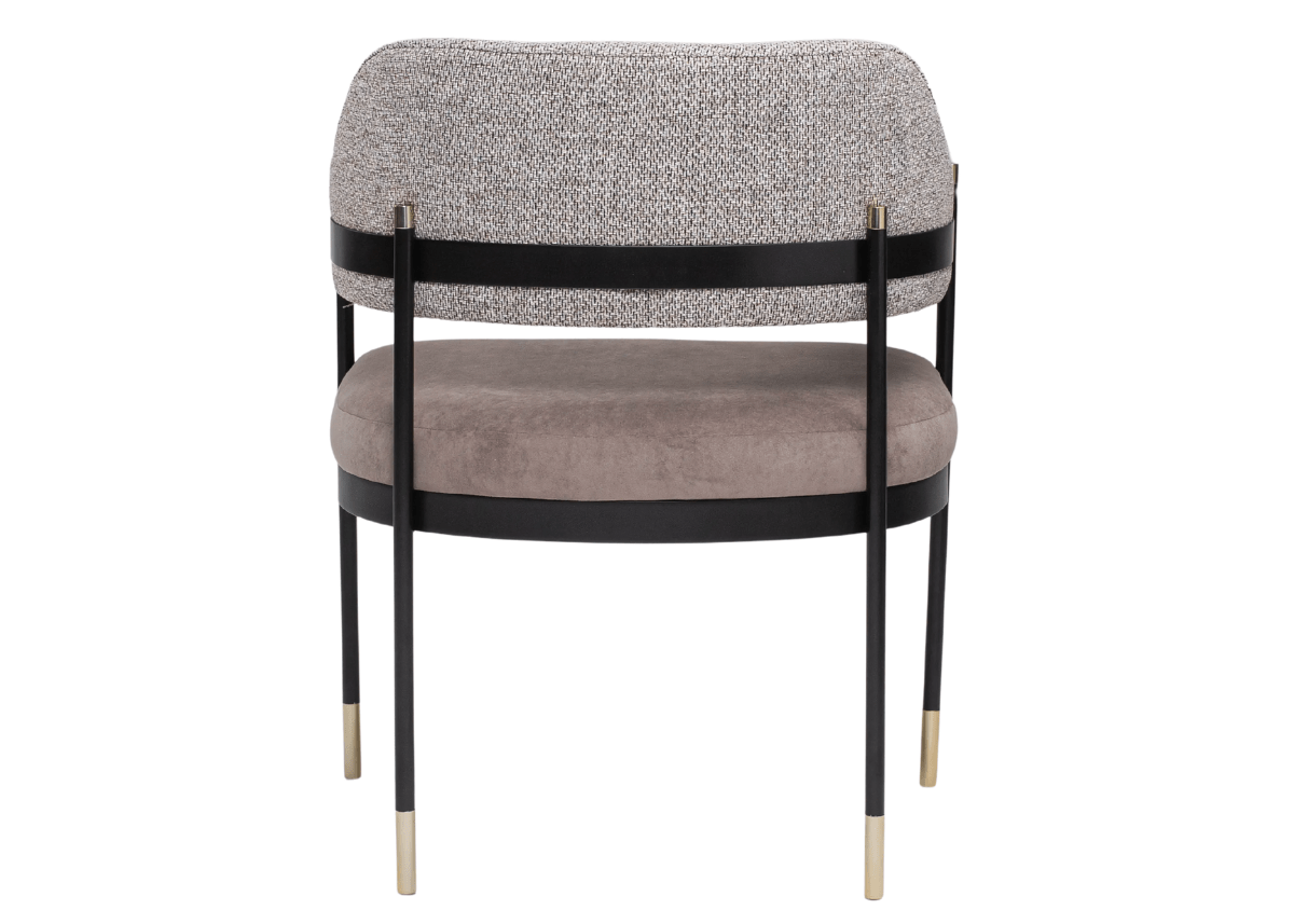 Cadeira Sense em sala de jantar sofisticada com decoração contemporânea