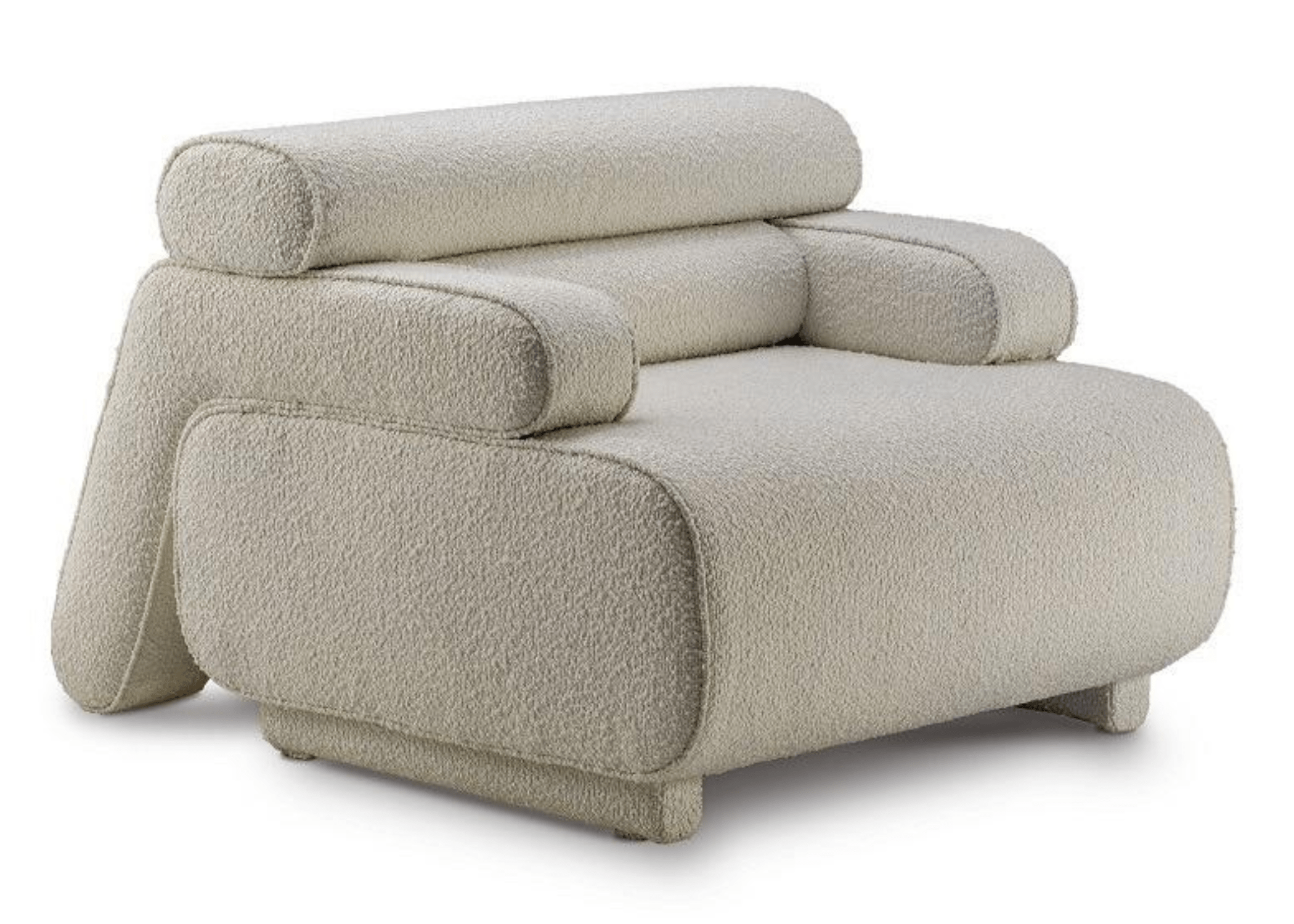 Poltrona Flay sofisticada, confortável e decorativa, ideal para sala de estar moderna.