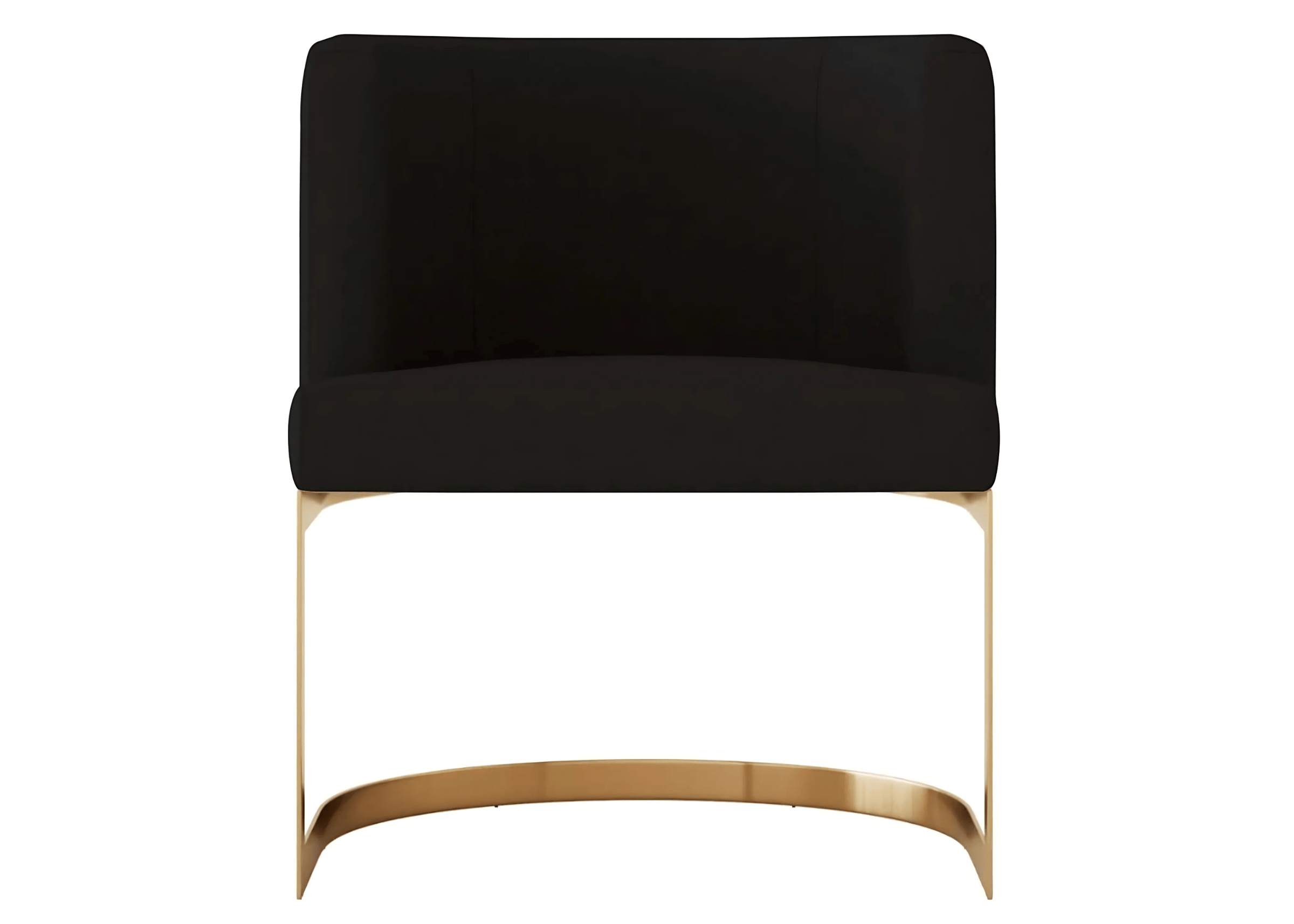 Sala de jantar decorada com a Poltrona Gregori, combinando diferentes cores, materiais e design para criar um ambiente moderno e acolhedor.
