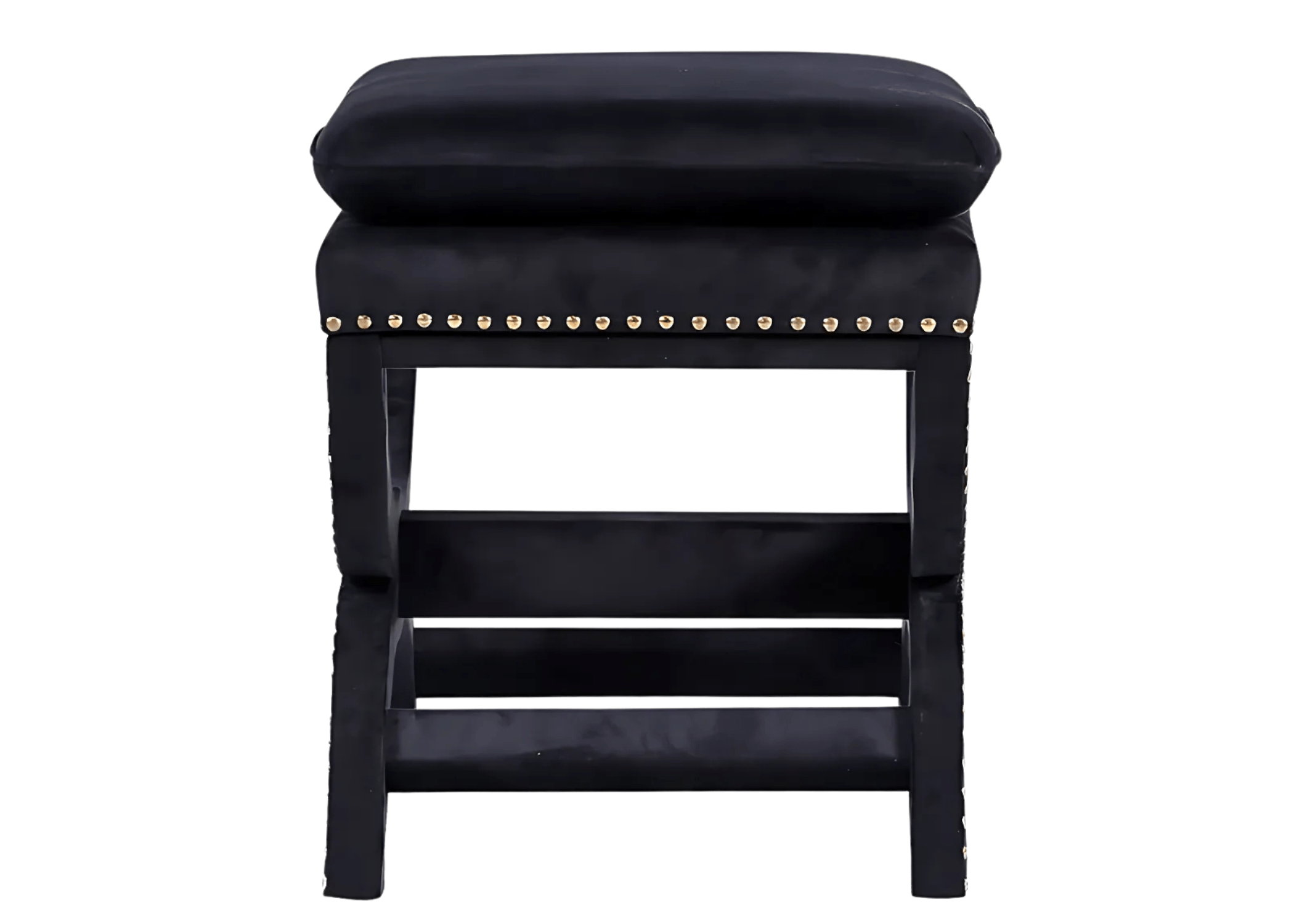 Puff Elis decorando sala de estar com seu charme e requinte.