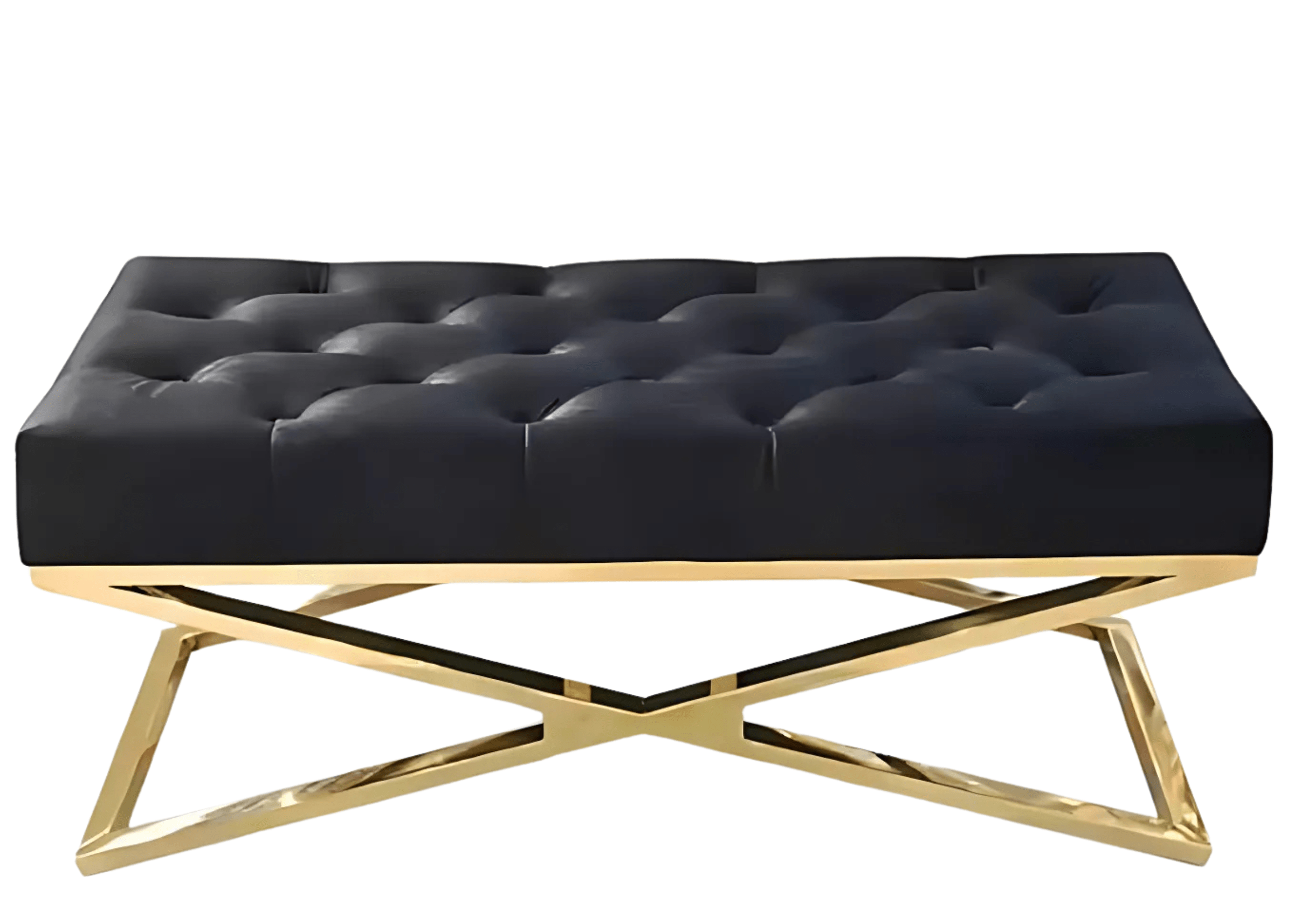Opulência em dourado: Recamier Dourado, um ícone de luxo e elegante.