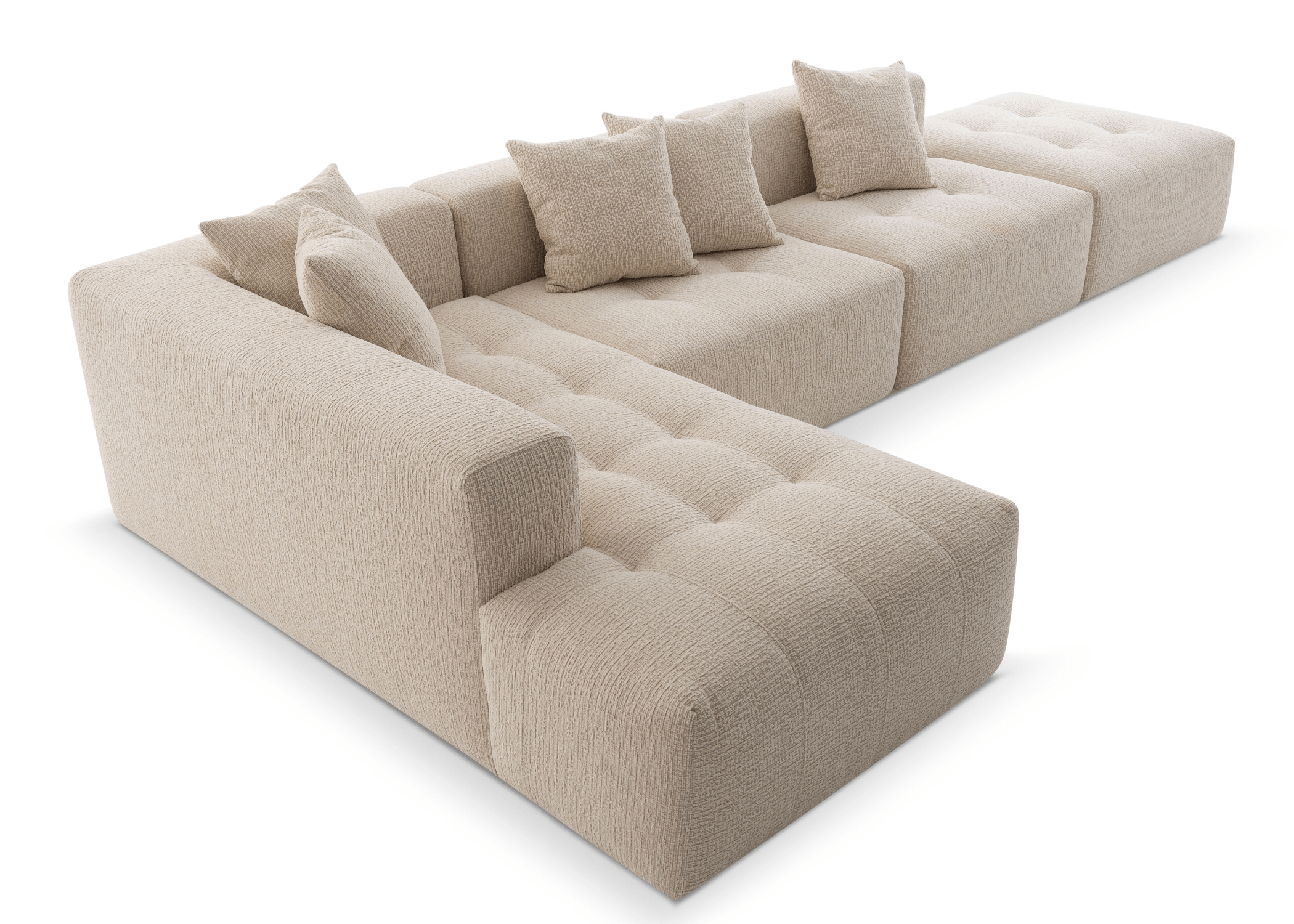 Detalhe do design elegante do Sofá Divine.