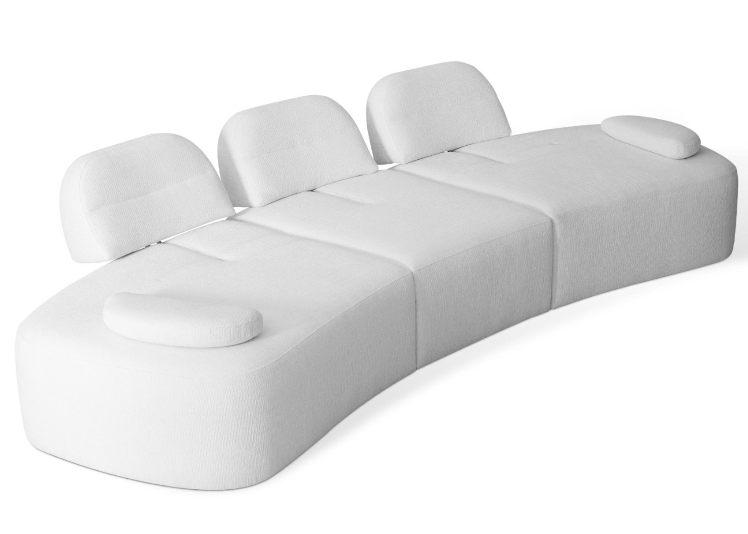 Vista superior do Sofá Magnus mostrando sua forma orgânica