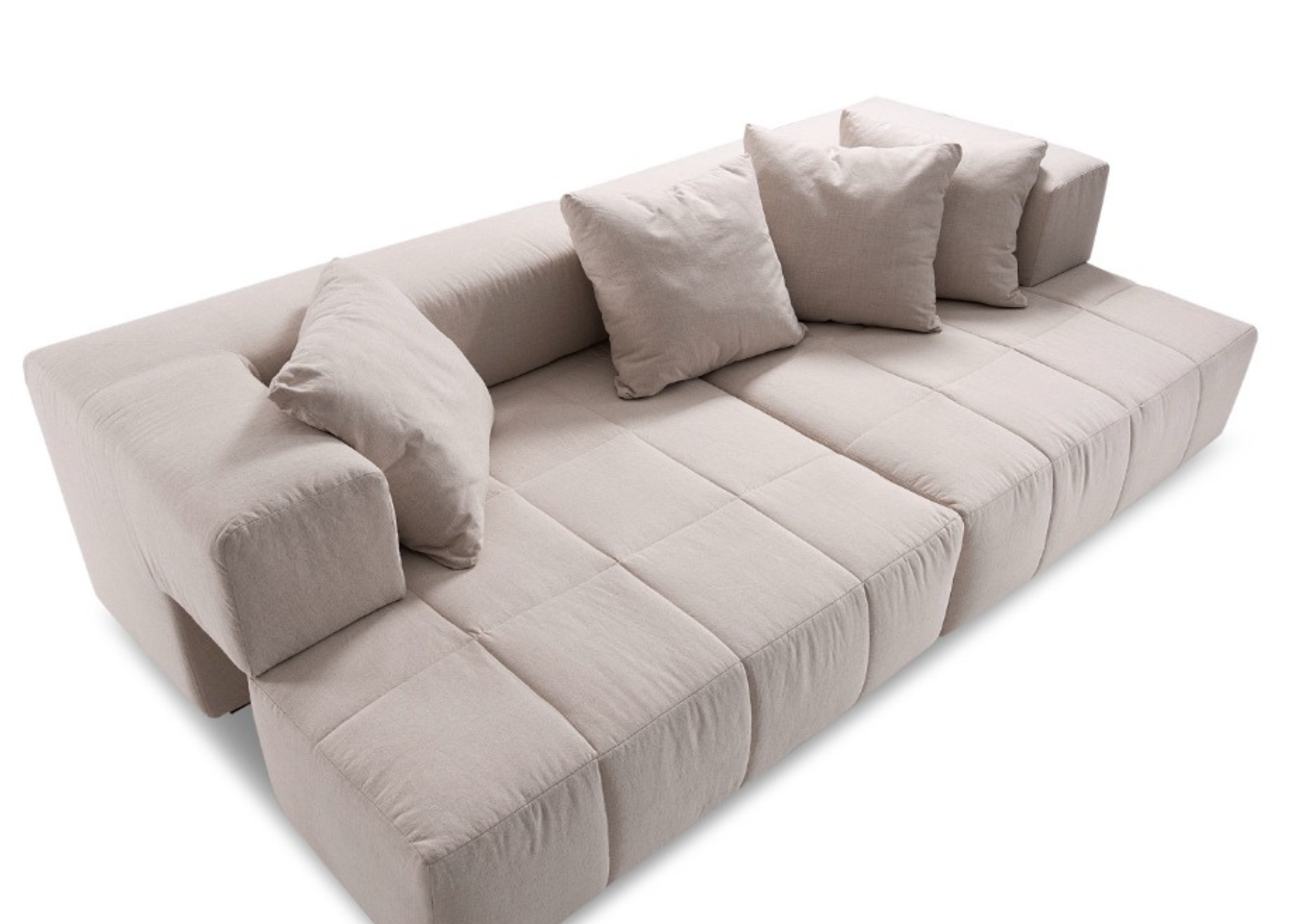 Sofá Bella: Um convite ao relaxamento e estilo atemporal.