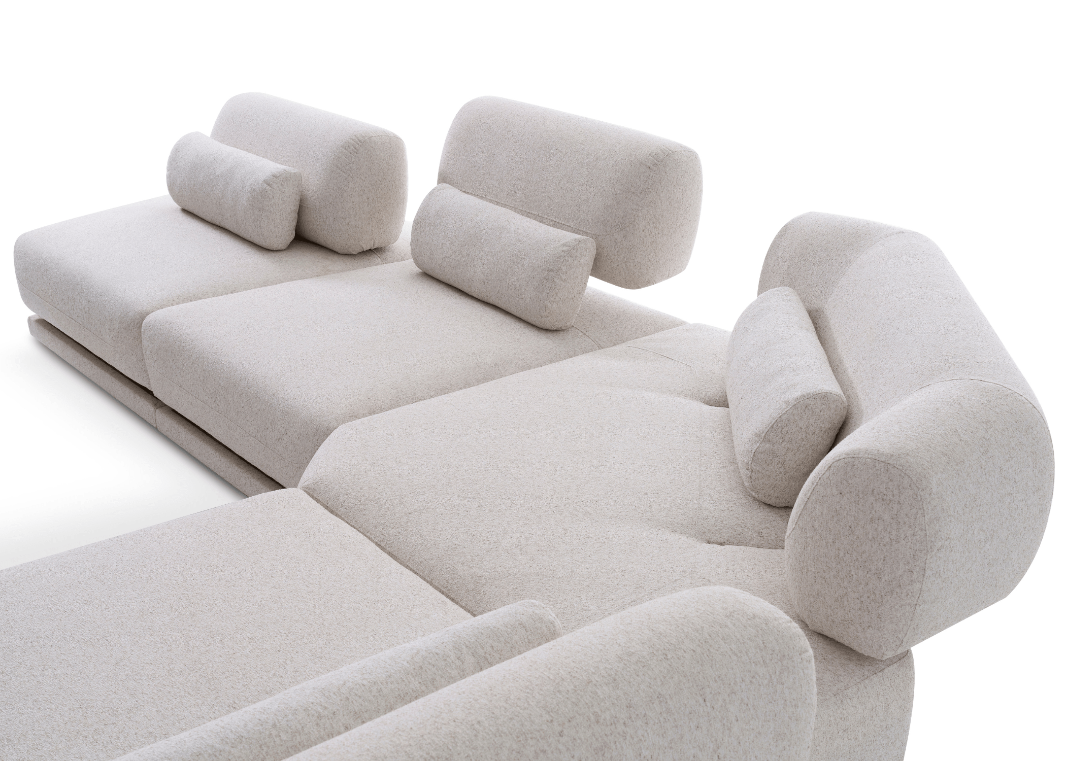 Sofá Canto Lian ajustável, ideal para conforto e estilo em qualquer espaço.