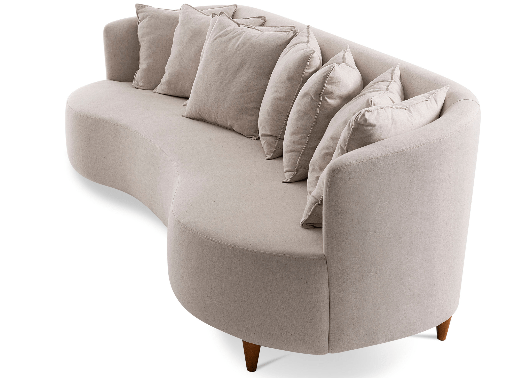 Materiais de alta qualidade no Sofá London para um toque luxuoso.