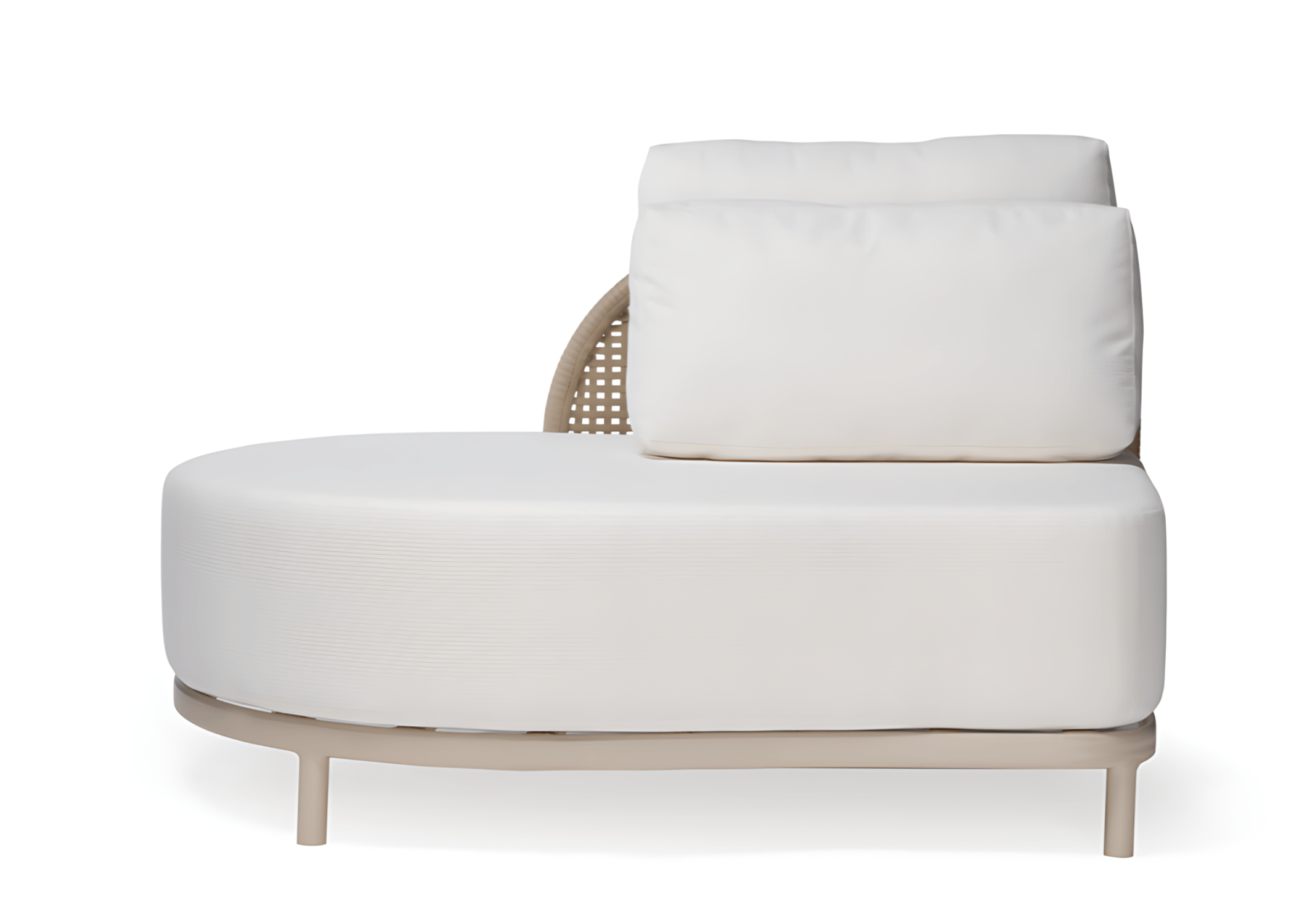 Design ecológico: Sofá Nature lII, resistente e confortável ao ar livre.
