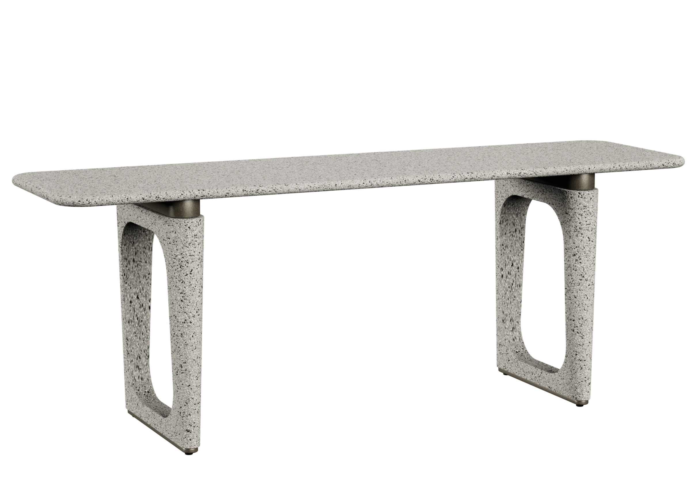 Aparador Coquetelo com acabamento efeito pedra, apresentando design elegante e diferenciado, ideal para compor ambientes modernos e sofisticados.