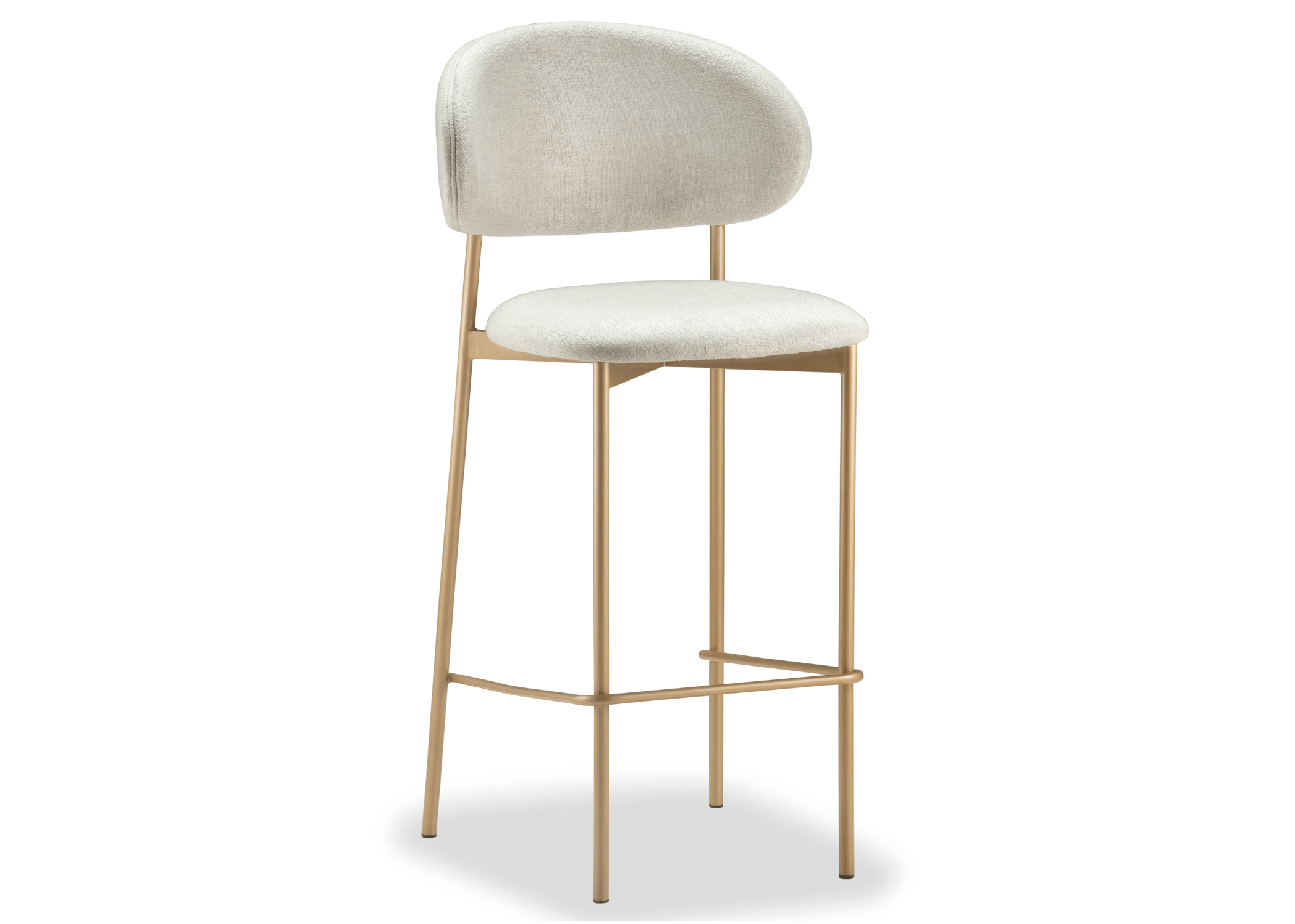 Banqueta Doralt: estrutura robusta e elegante para espaços de entretenimento.